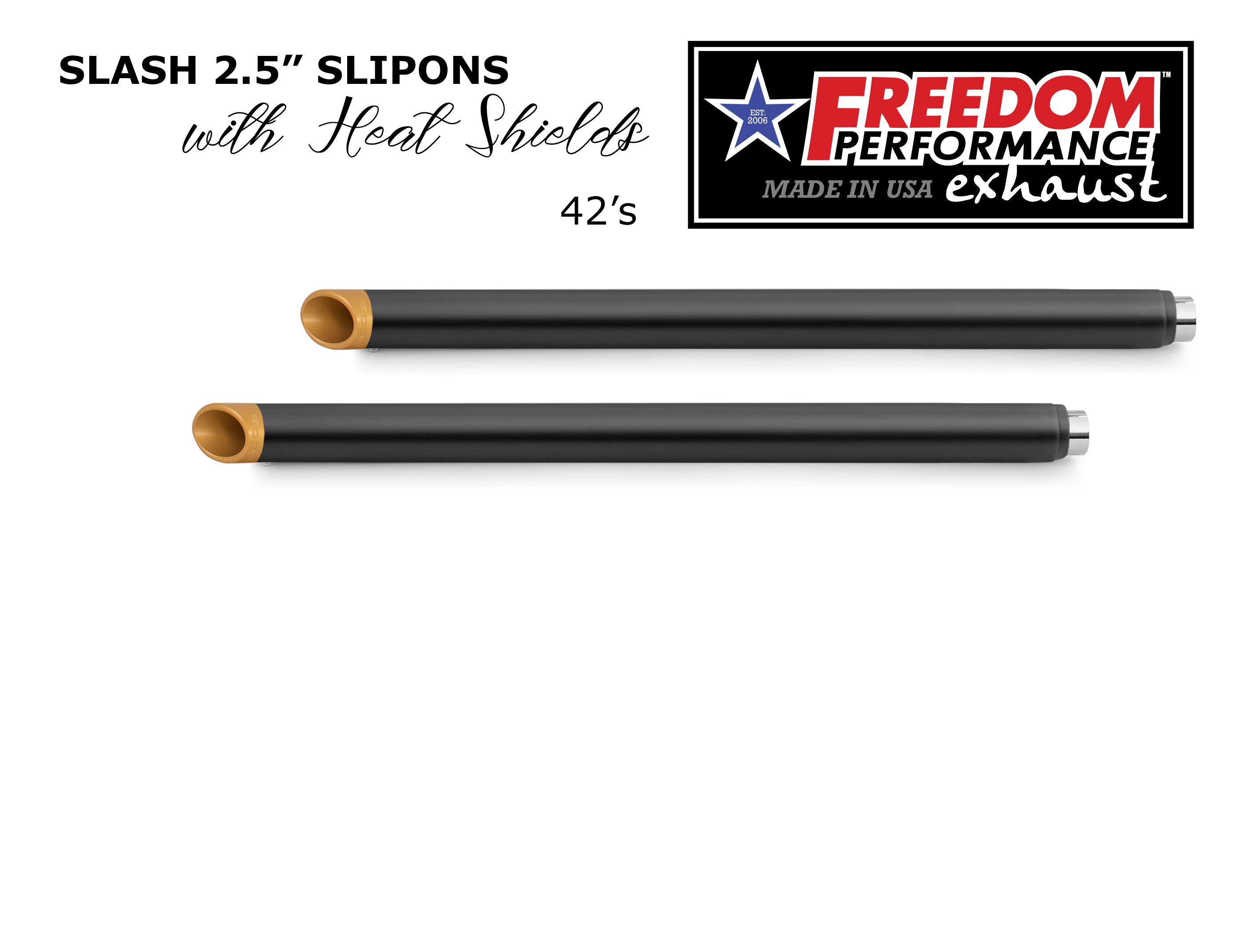 HARLEY TOURING SLASH/STRAIGHT 2.5" SLIP-ONS *CHECK DESCRIPTION FOR YEAR FITMENTS*