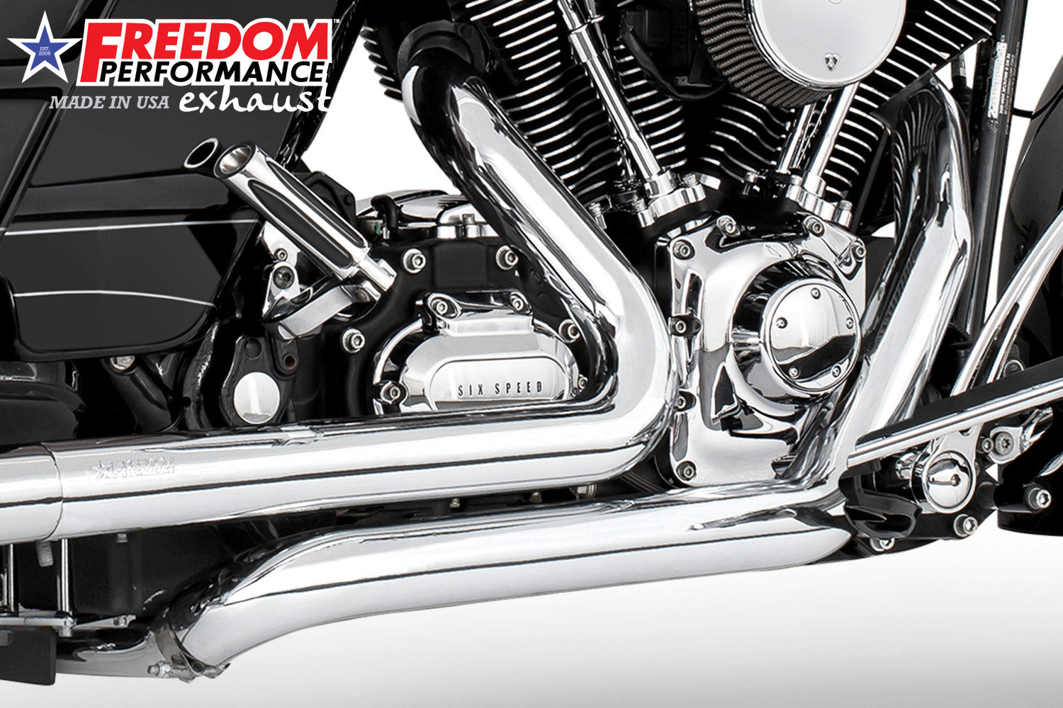HARLEY TOURING RIGHT SIDE TUCK & UNDER TRUE-DUAL HEADERS Fits '95-Present