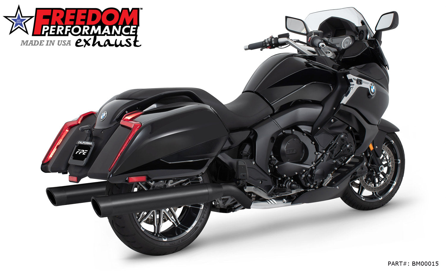 BMW K 1600 B GRAND AMERICA 4" FREEDOM SLIP-ONS 2017-PRESENT