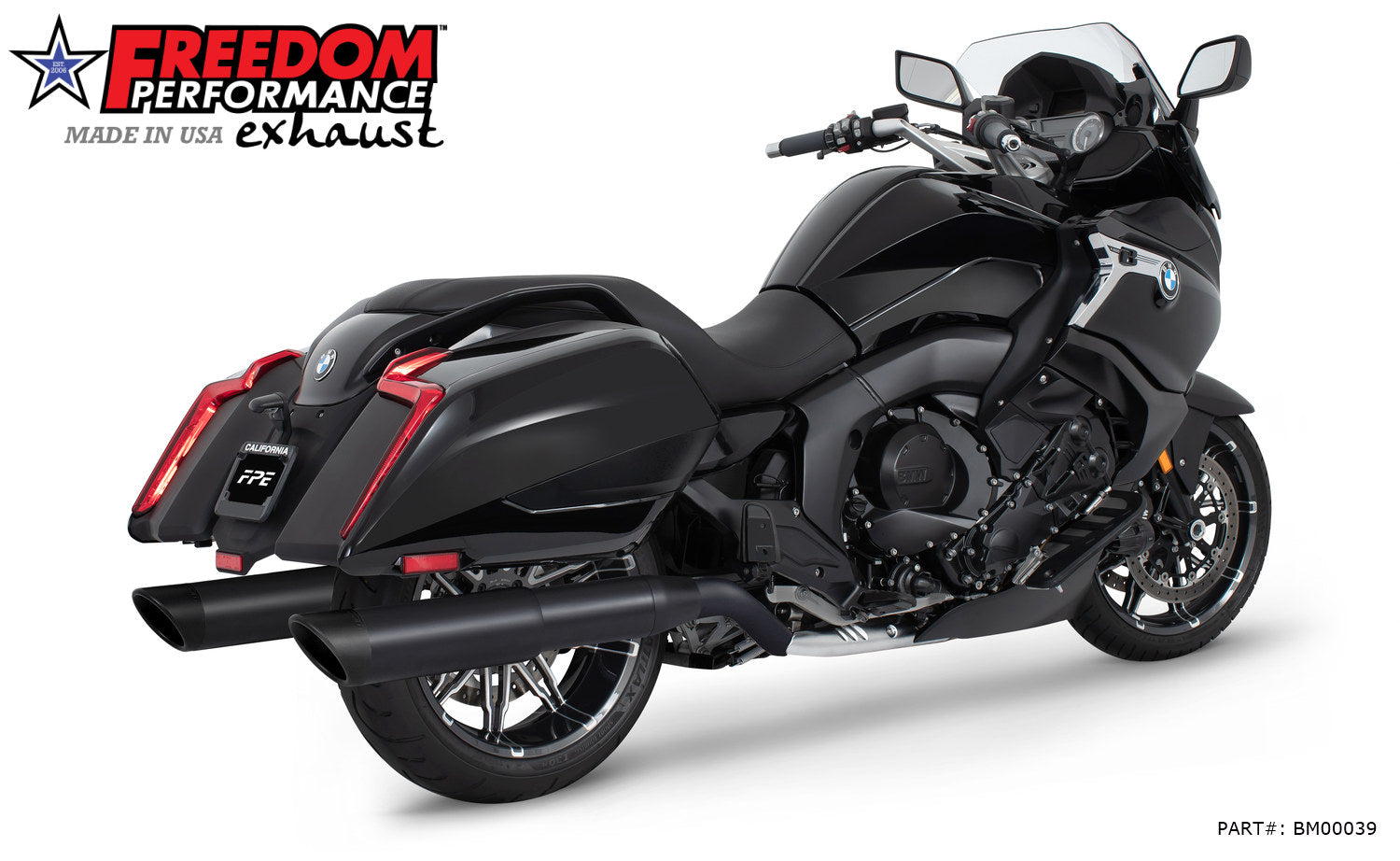 BMW K 1600 B GRAND AMERICA 2-STEP 4.5" FREEDOM SLIP-ONS 2017-PRESENT BUNDLE