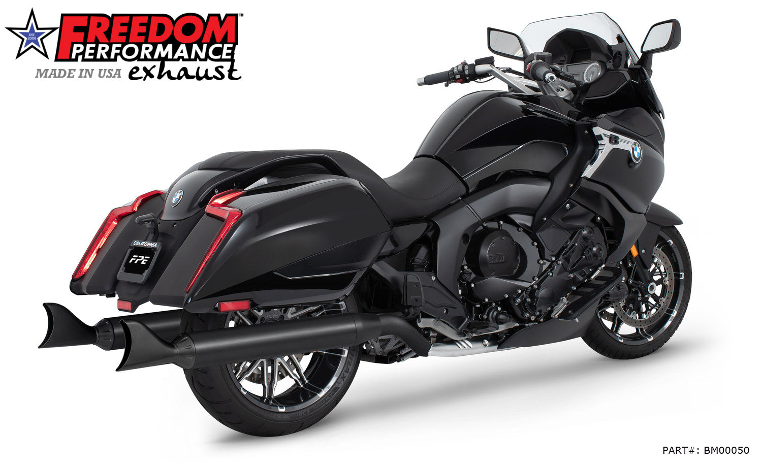BMW K 1600 B GRAND AMERICA 4" FREEDOM SLIP-ONS 2017-PRESENT