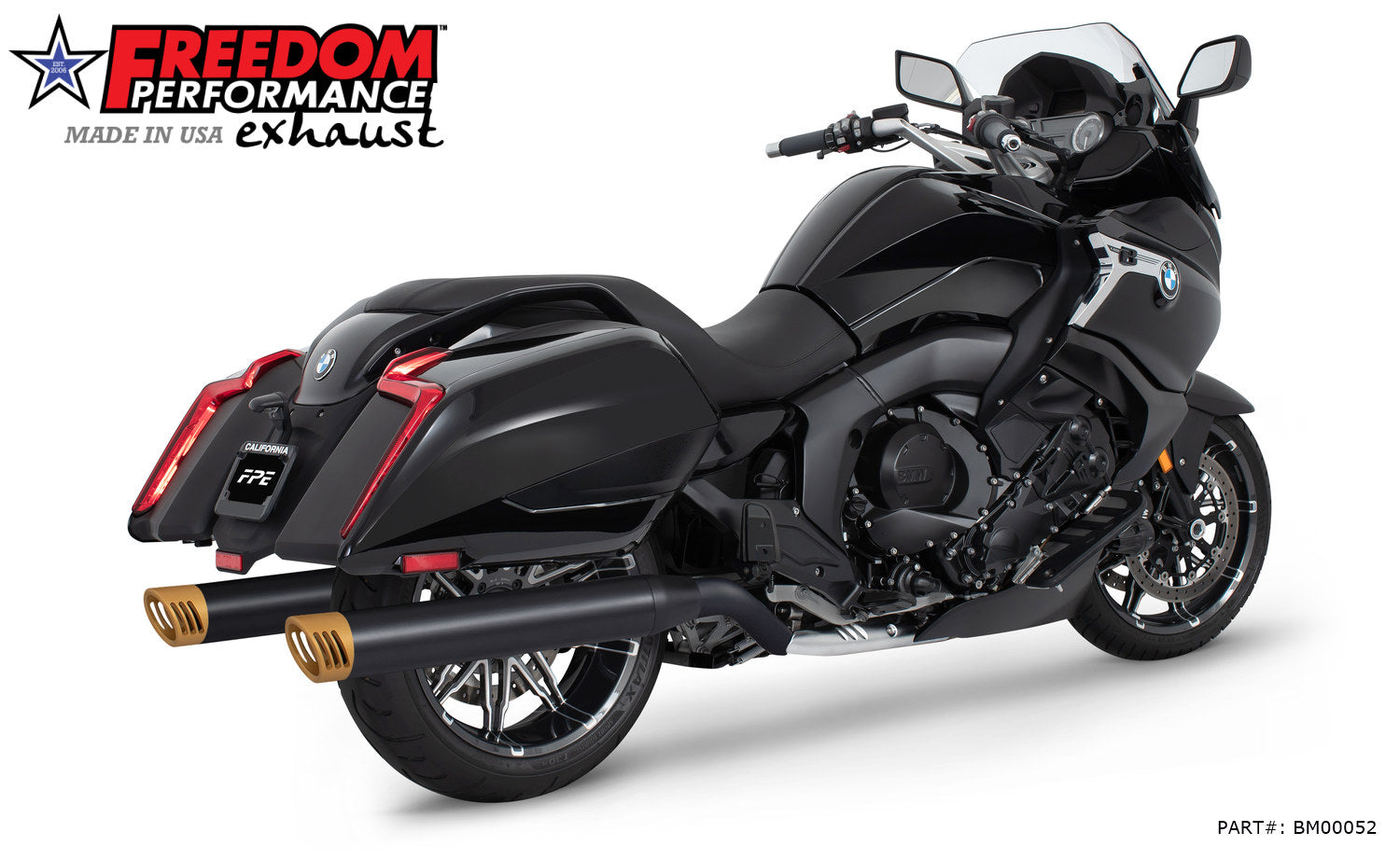 BMW K 1600 B GRAND AMERICA 4" FREEDOM SLIP-ONS 2017-PRESENT