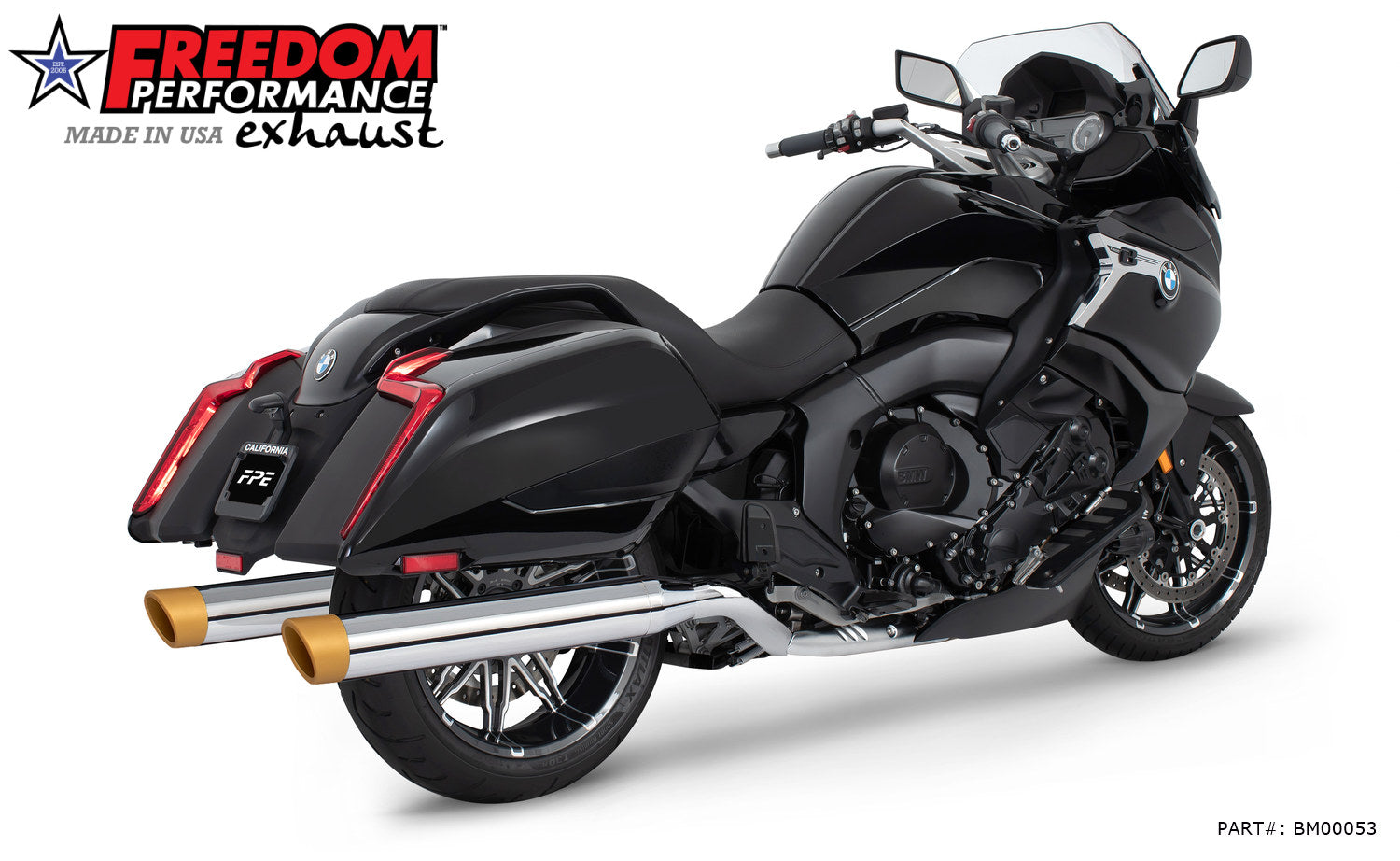 BMW K 1600 B GRAND AMERICA 4" FREEDOM SLIP-ONS 2017-PRESENT