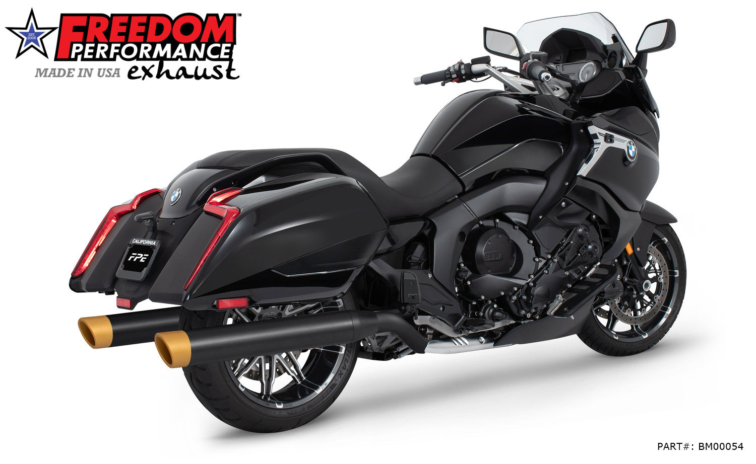 BMW K 1600 B GRAND AMERICA 4" FREEDOM SLIP-ONS 2017-PRESENT
