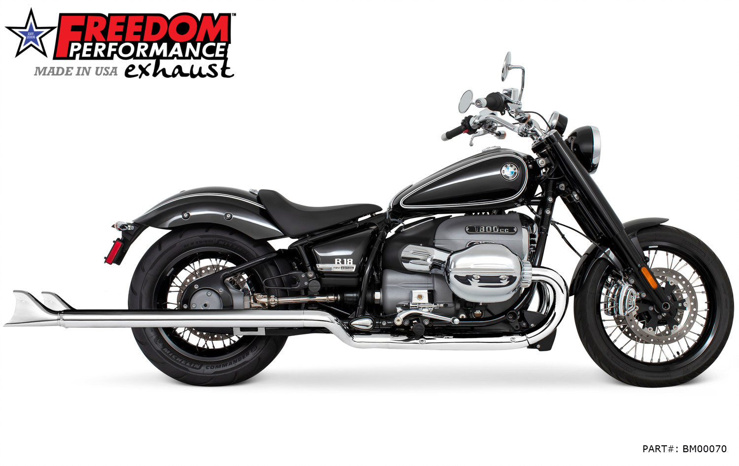 BMW R 18 2.5" SHARKTAIL SLIP-ONS (
