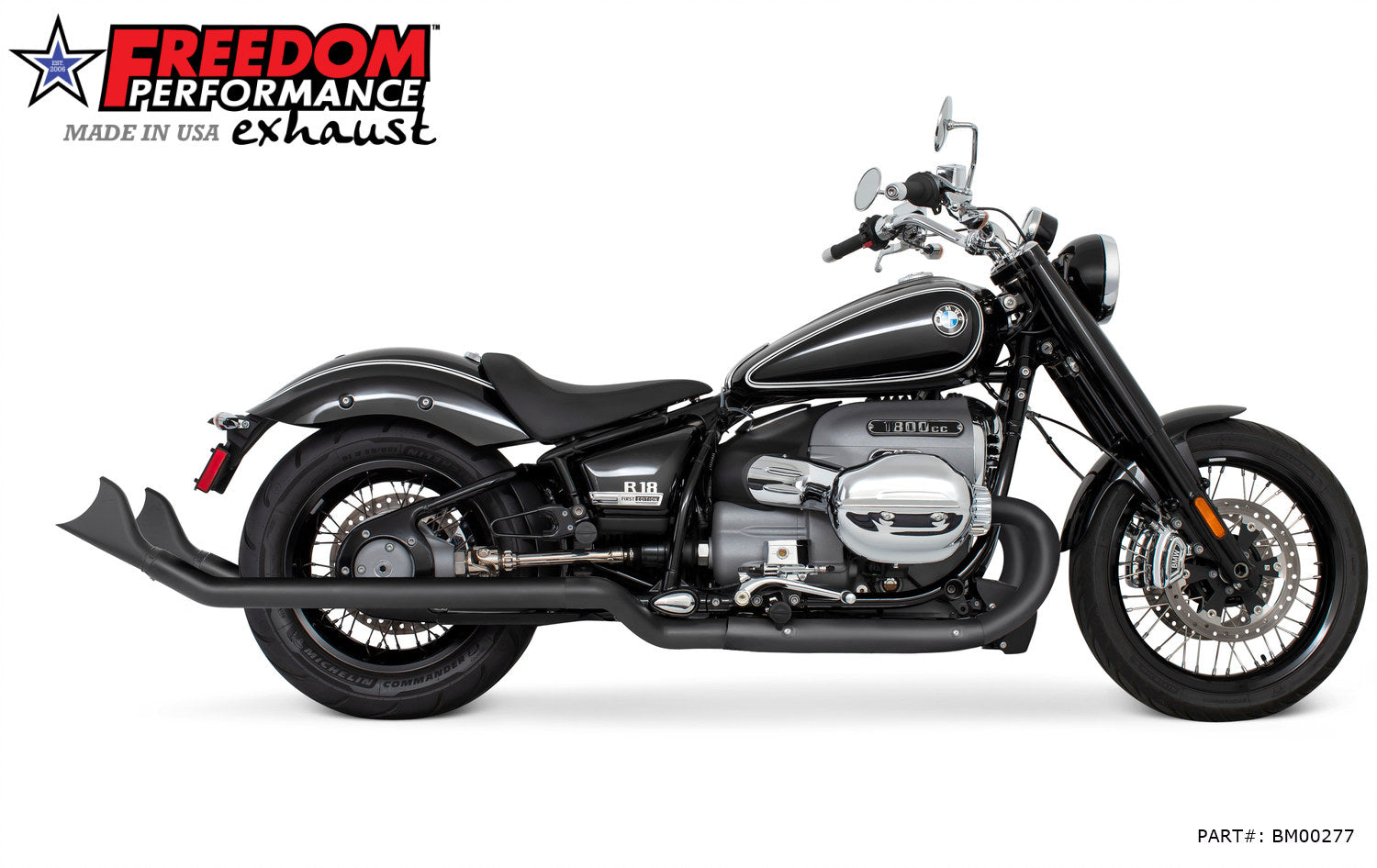 BMW R 18 2.5" SHARKTAIL SLIP-ONS (