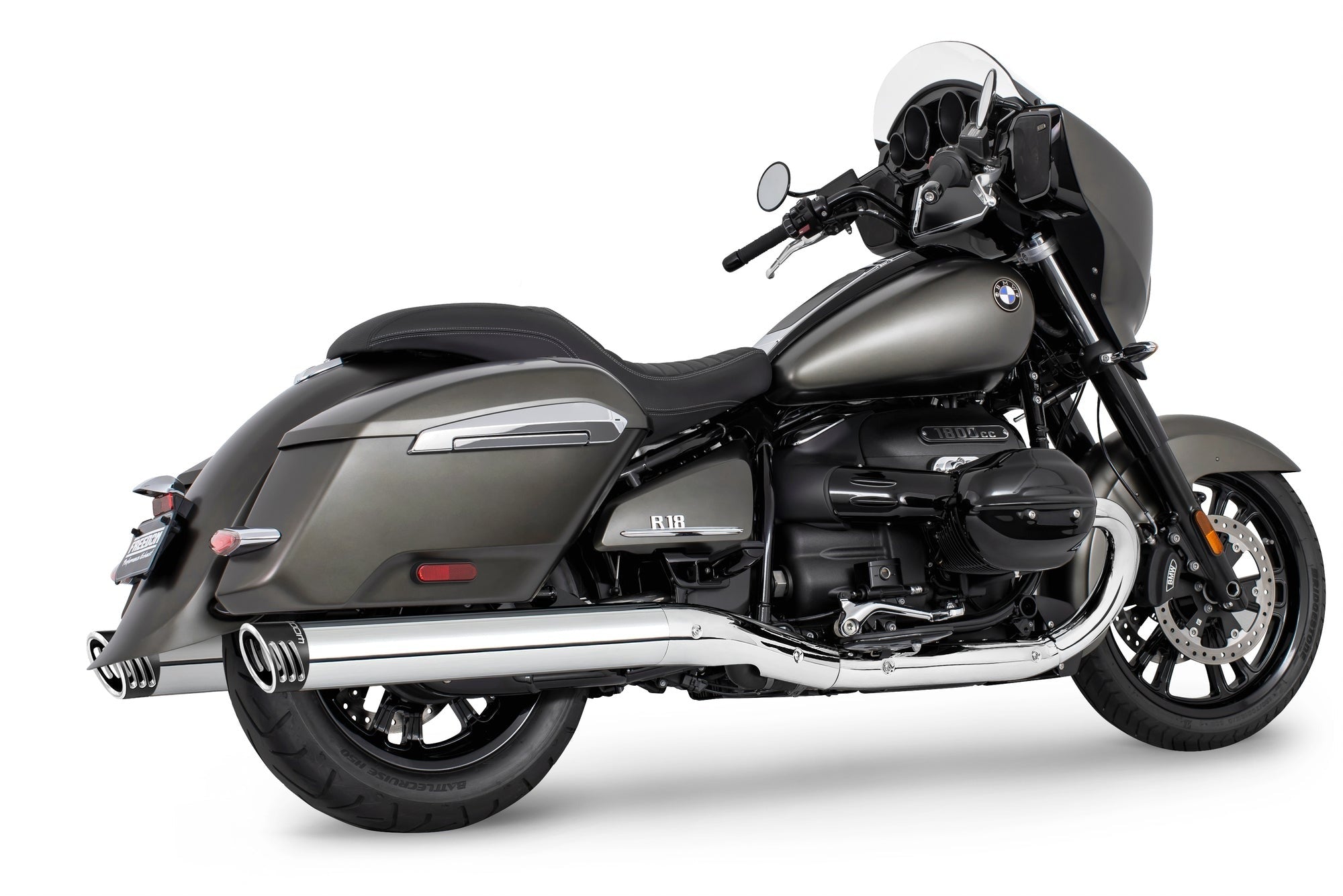 BMW R 18 BAGGER B/TRANSCONTINENTAL/ROCTANE  4" EXTENDED SLIP-ONS ONLY!