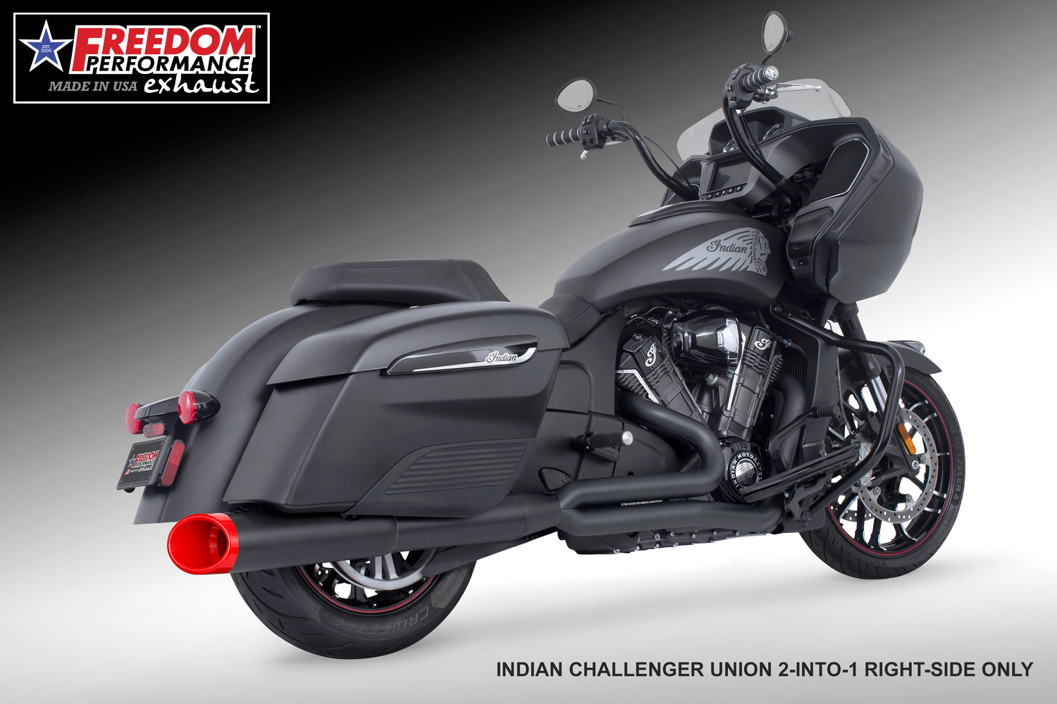 INDIAN CHALLENGER/PURSUIT/ELITE UNION FULL SYSTEM 2-INTO-1 RIGHT-SIDE ONLY 2020-PRESENT