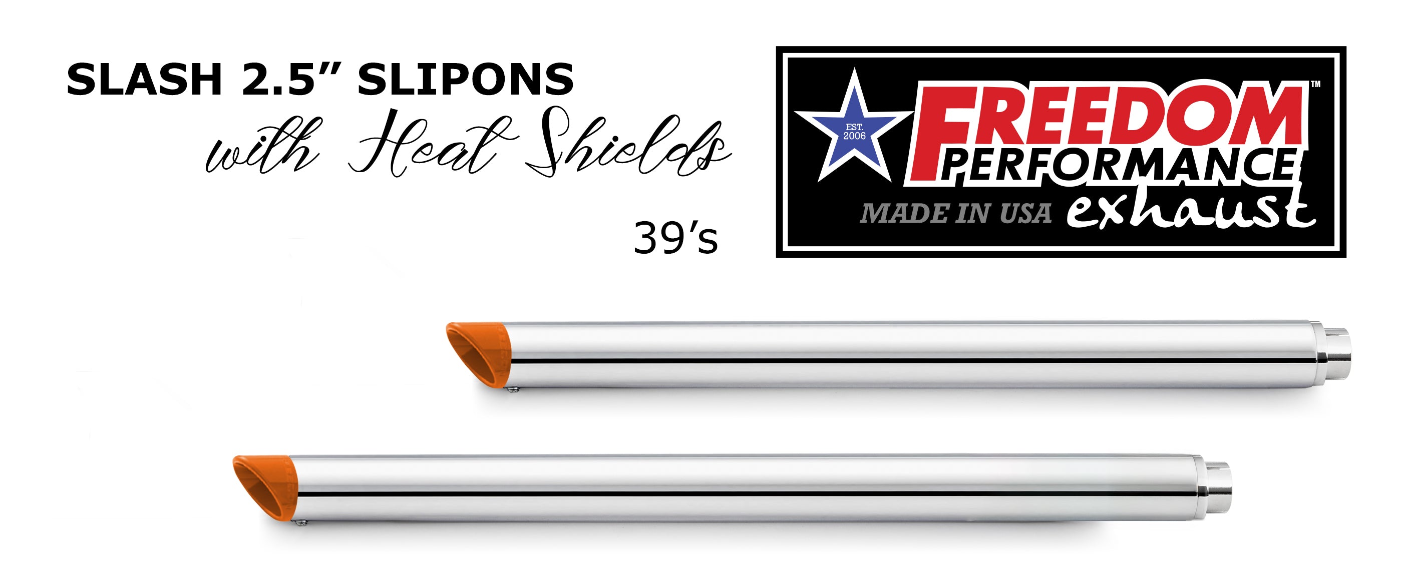 HARLEY TOURING SLASH/STRAIGHT 2.5" SLIP-ONS *CHECK DESCRIPTION FOR YEAR FITMENTS*