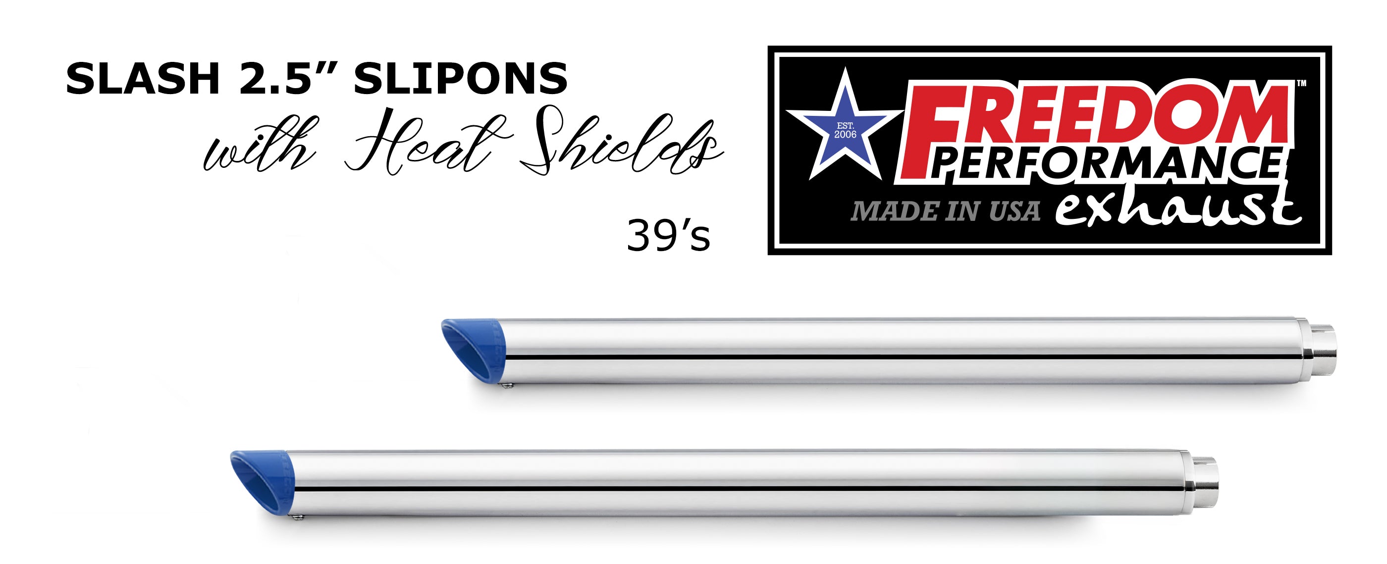 HARLEY TOURING SLASH/STRAIGHT 2.5" SLIP-ONS *CHECK DESCRIPTION FOR YEAR FITMENTS*