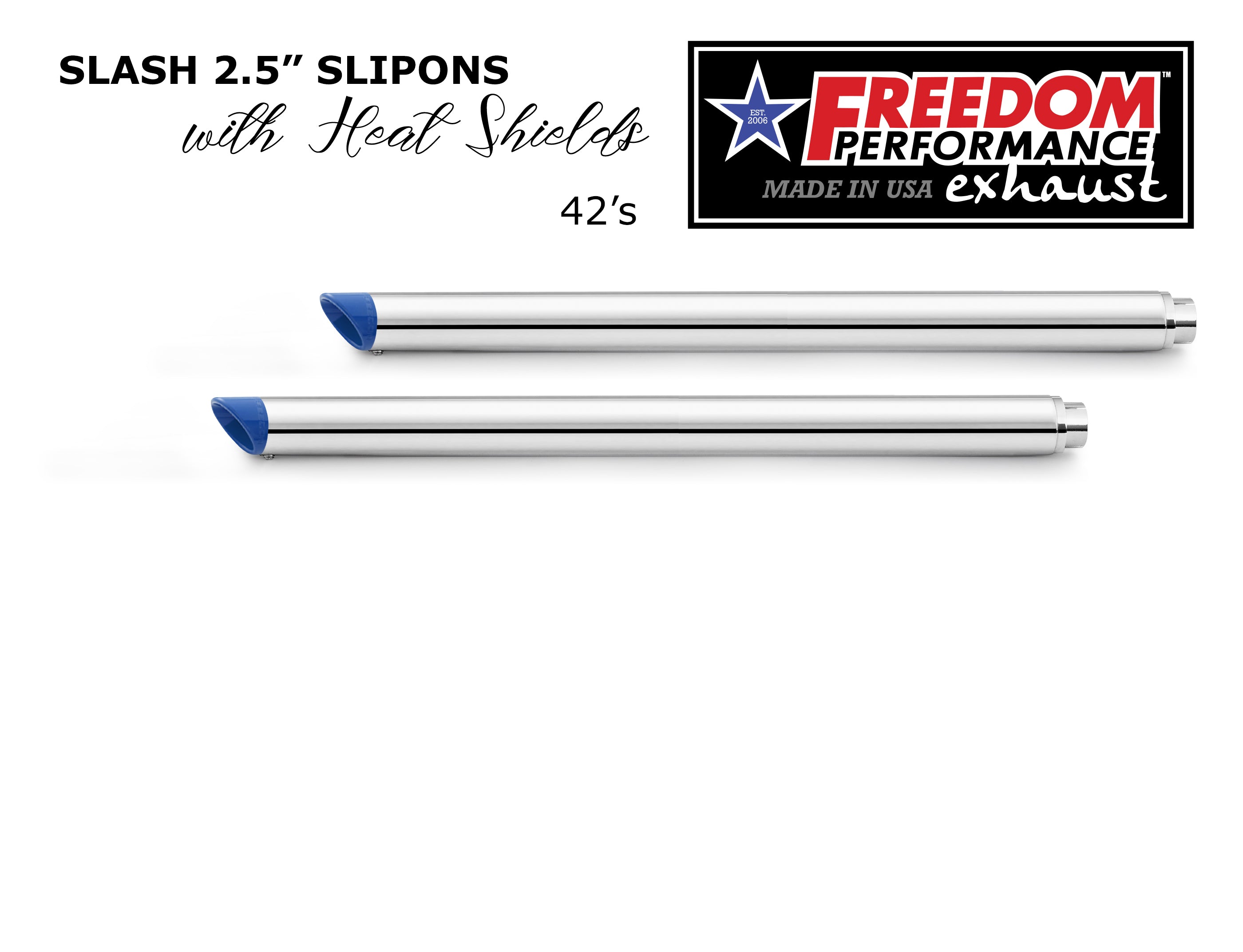 HARLEY TOURING SLASH/STRAIGHT 2.5" SLIP-ONS *CHECK DESCRIPTION FOR YEAR FITMENTS*