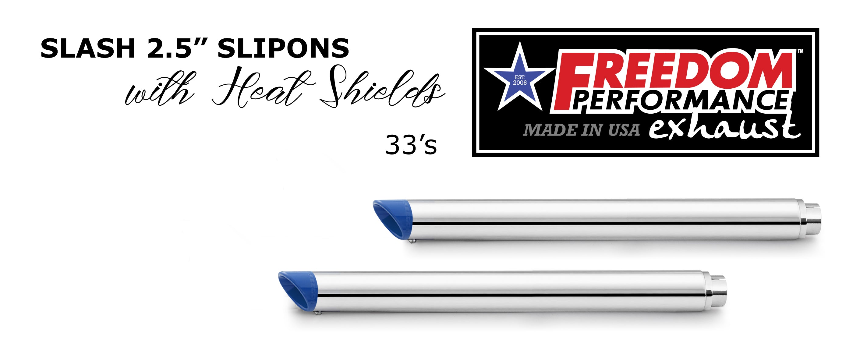 HARLEY TOURING SLASH/STRAIGHT 2.5" SLIP-ONS *CHECK DESCRIPTION FOR YEAR FITMENTS*