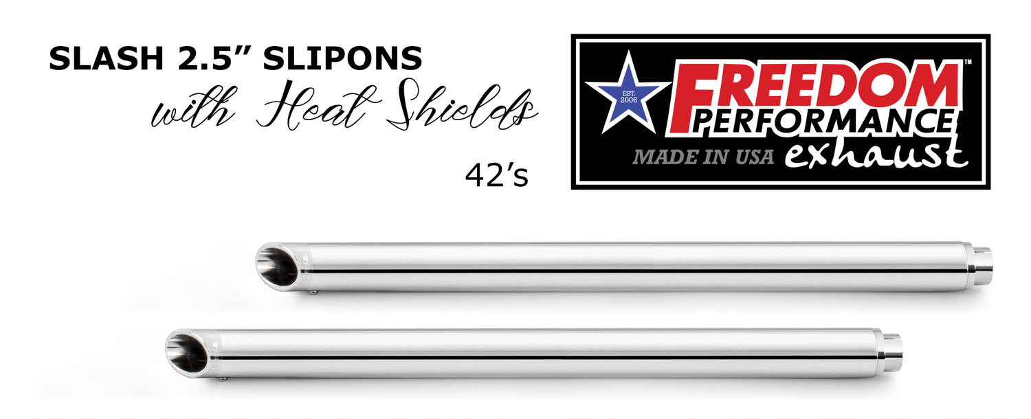 HARLEY SOFTAIL 2.5" CLASSIC SLIP-ONS 1997-2017 *FITS FREEDOM HEADERS ONLY*