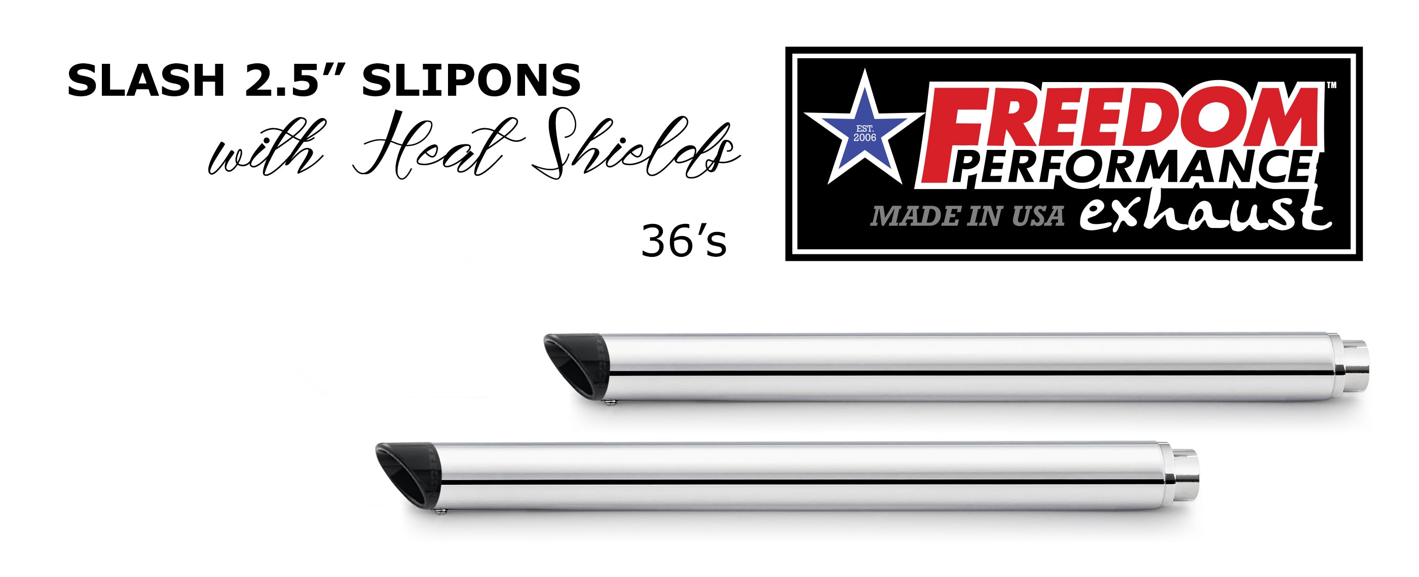 HARLEY TOURING SLASH/STRAIGHT 2.5" SLIP-ONS *CHECK DESCRIPTION FOR YEAR FITMENTS*