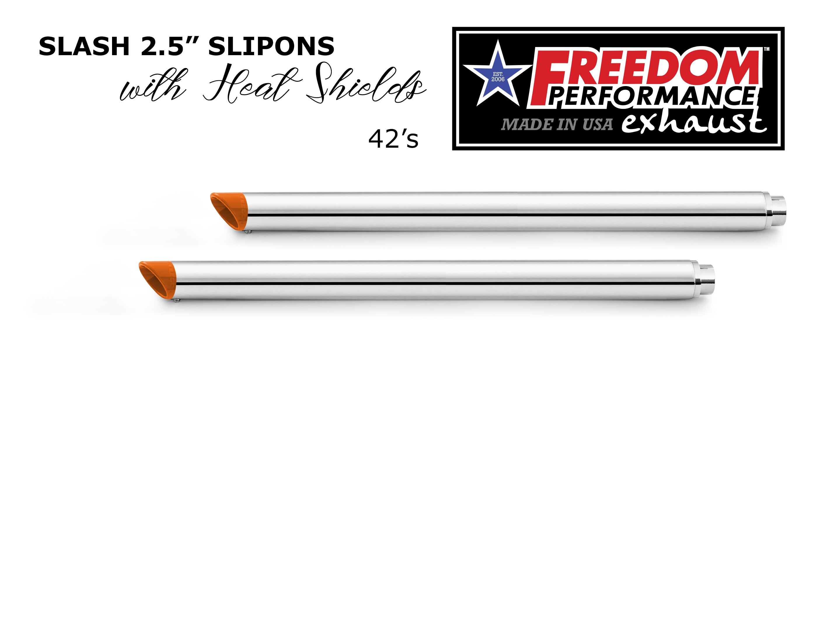 HARLEY TOURING SLASH/STRAIGHT 2.5" SLIP-ONS *CHECK DESCRIPTION FOR YEAR FITMENTS*