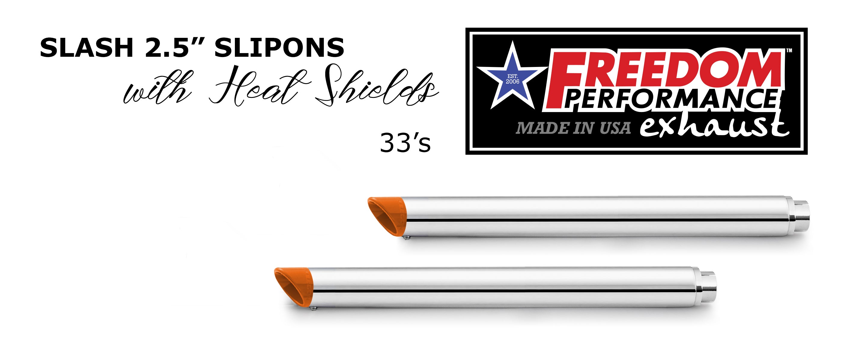 HARLEY TOURING SLASH/STRAIGHT 2.5" SLIP-ONS *CHECK DESCRIPTION FOR YEAR FITMENTS*