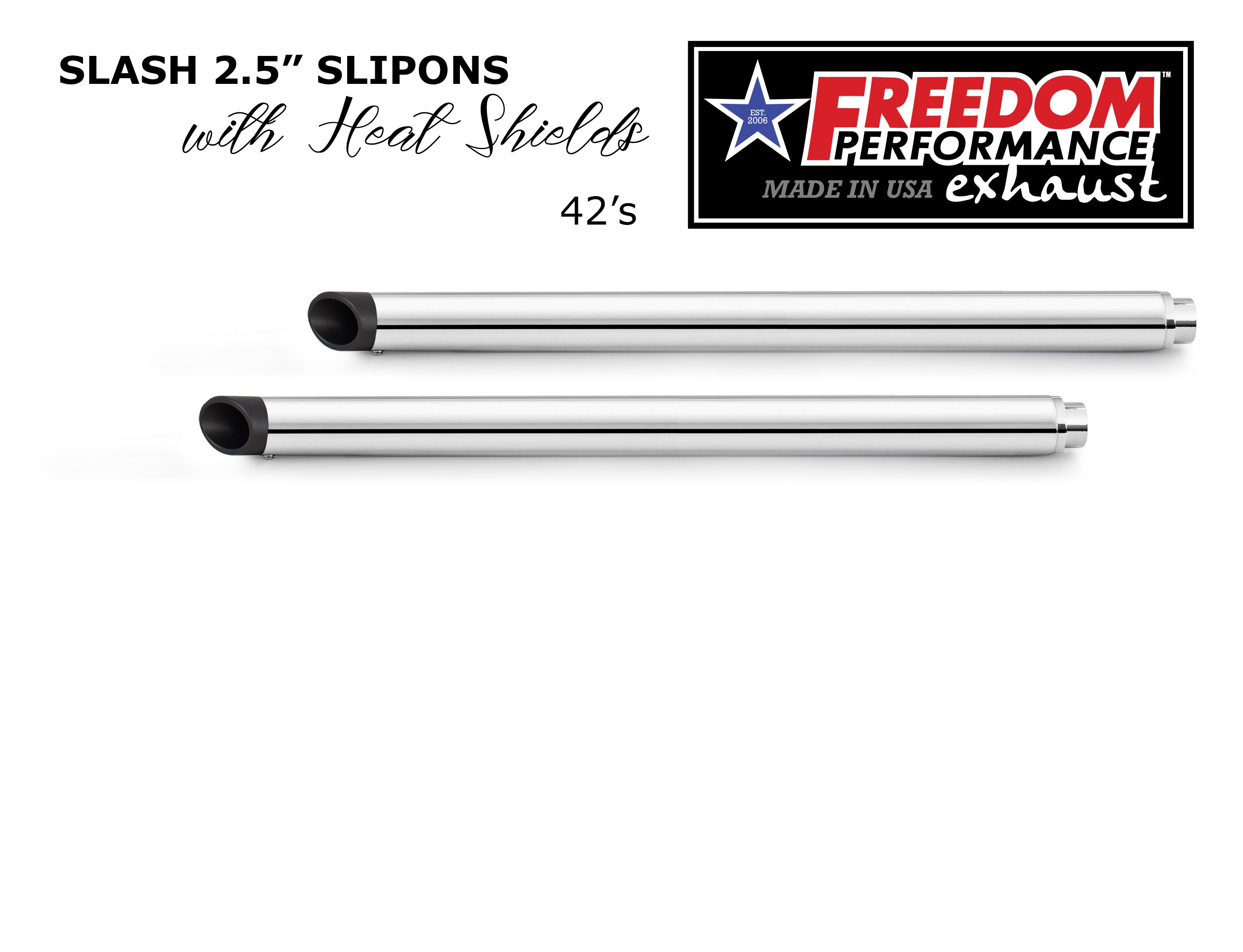 HARLEY TOURING SLASH/STRAIGHT 2.5" SLIP-ONS *CHECK DESCRIPTION FOR YEAR FITMENTS*