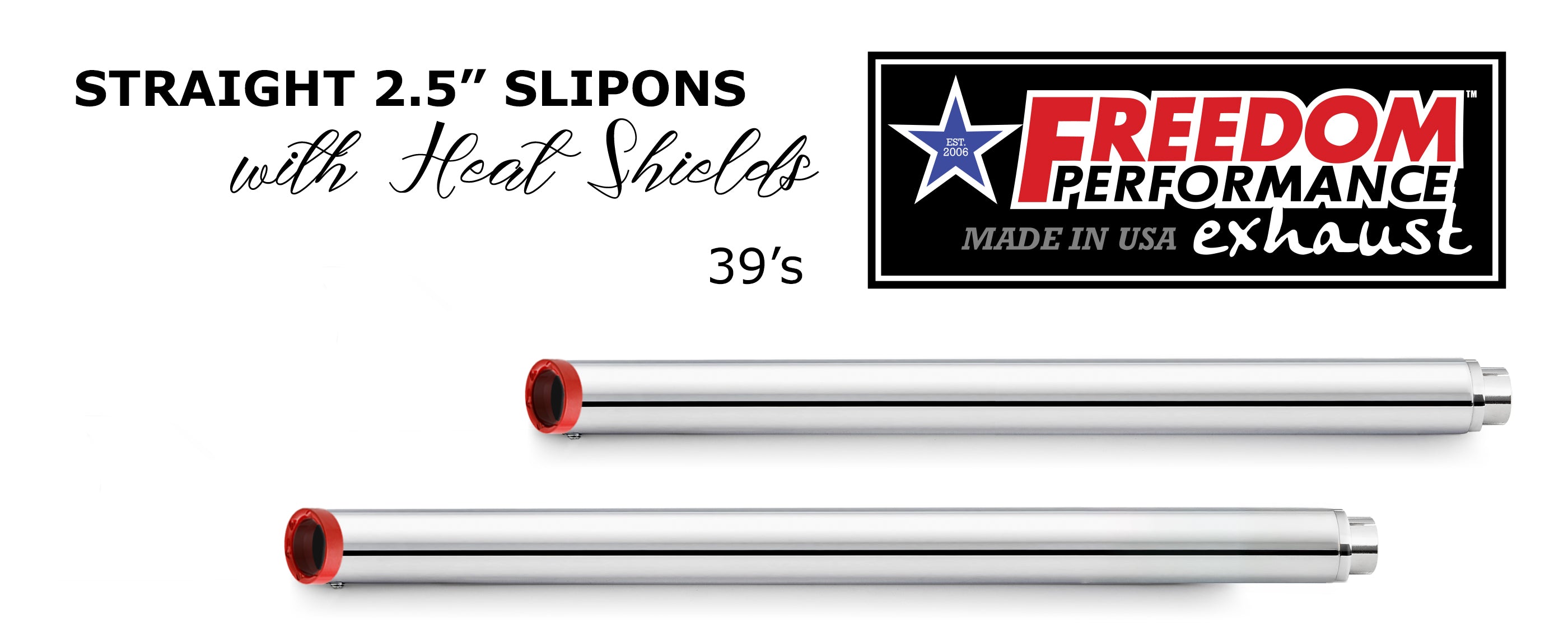 HARLEY TOURING SLASH/STRAIGHT 2.5" SLIP-ONS *CHECK DESCRIPTION FOR YEAR FITMENTS*