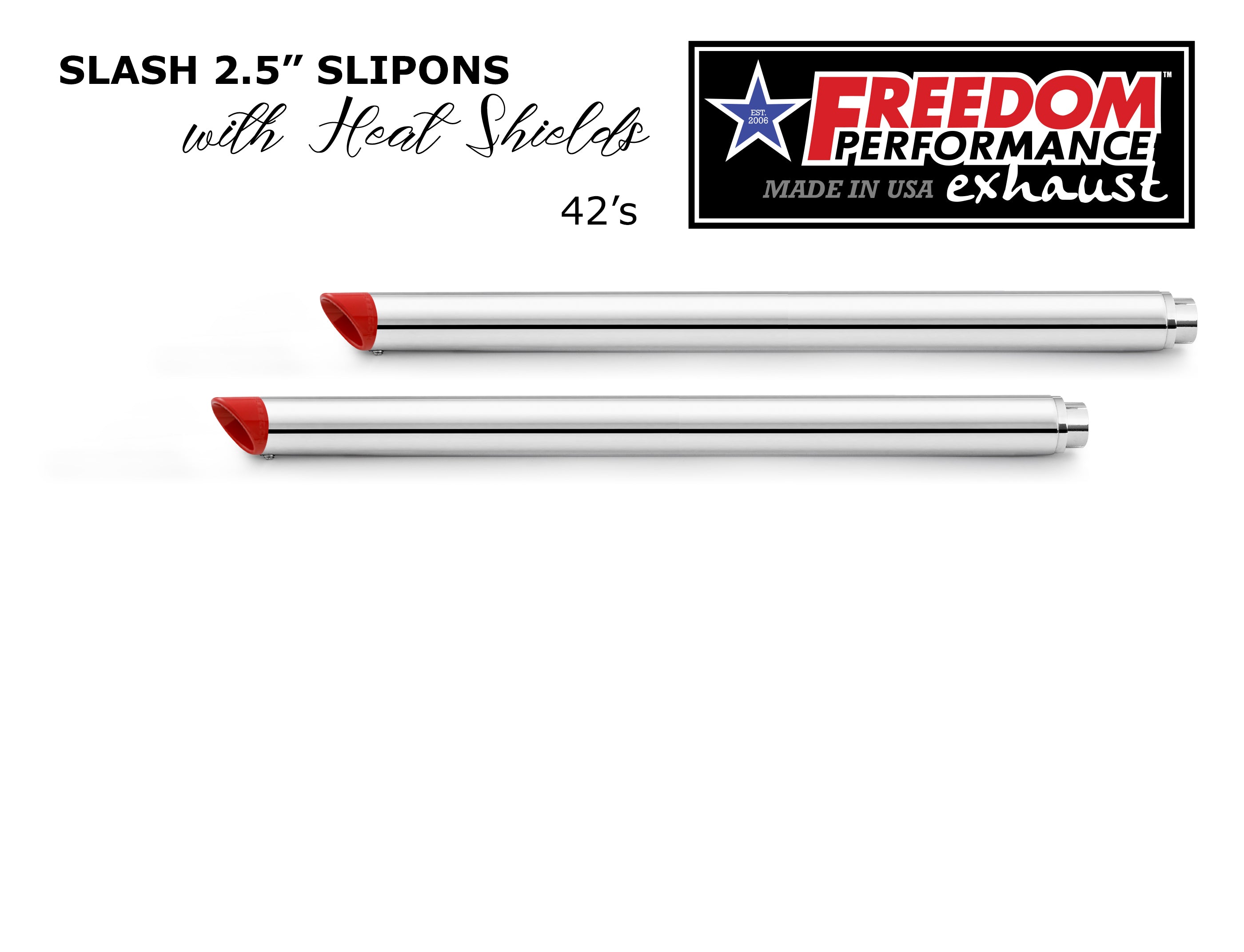 HARLEY TOURING SLASH/STRAIGHT 2.5" SLIP-ONS *CHECK DESCRIPTION FOR YEAR FITMENTS*