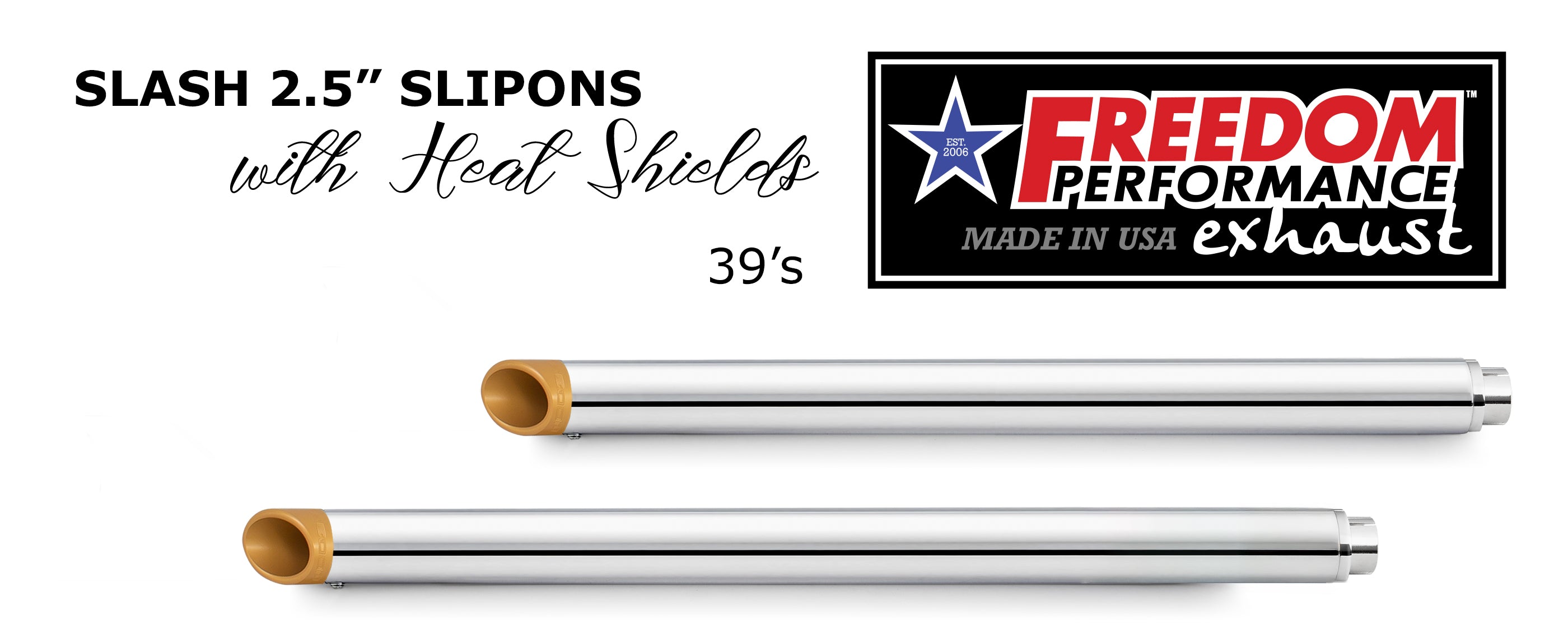 HARLEY TOURING SLASH/STRAIGHT 2.5" SLIP-ONS *CHECK DESCRIPTION FOR YEAR FITMENTS*