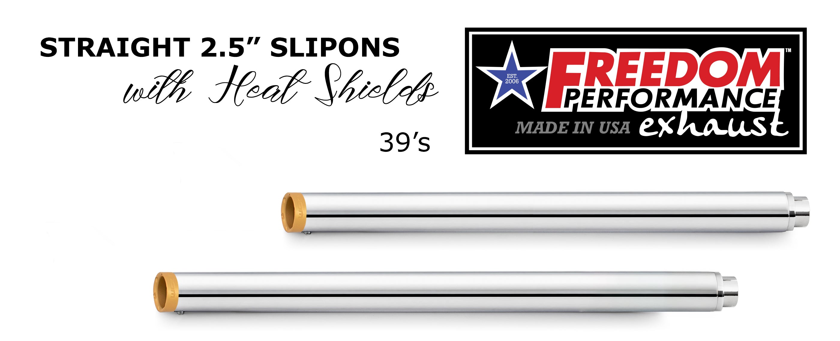 HARLEY TOURING SLASH/STRAIGHT 2.5" SLIP-ONS *CHECK DESCRIPTION FOR YEAR FITMENTS*