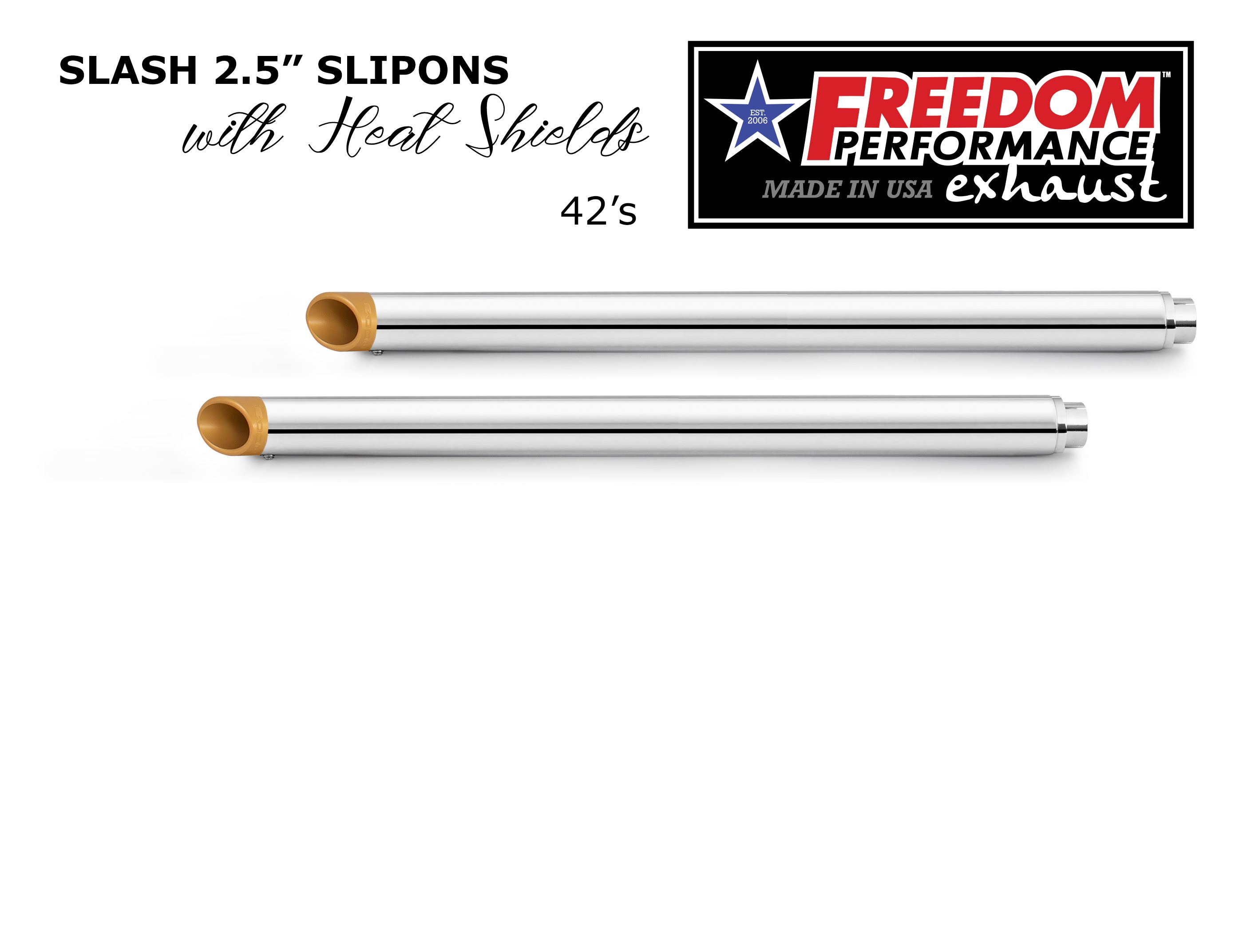 HARLEY TOURING SLASH/STRAIGHT 2.5" SLIP-ONS *CHECK DESCRIPTION FOR YEAR FITMENTS*