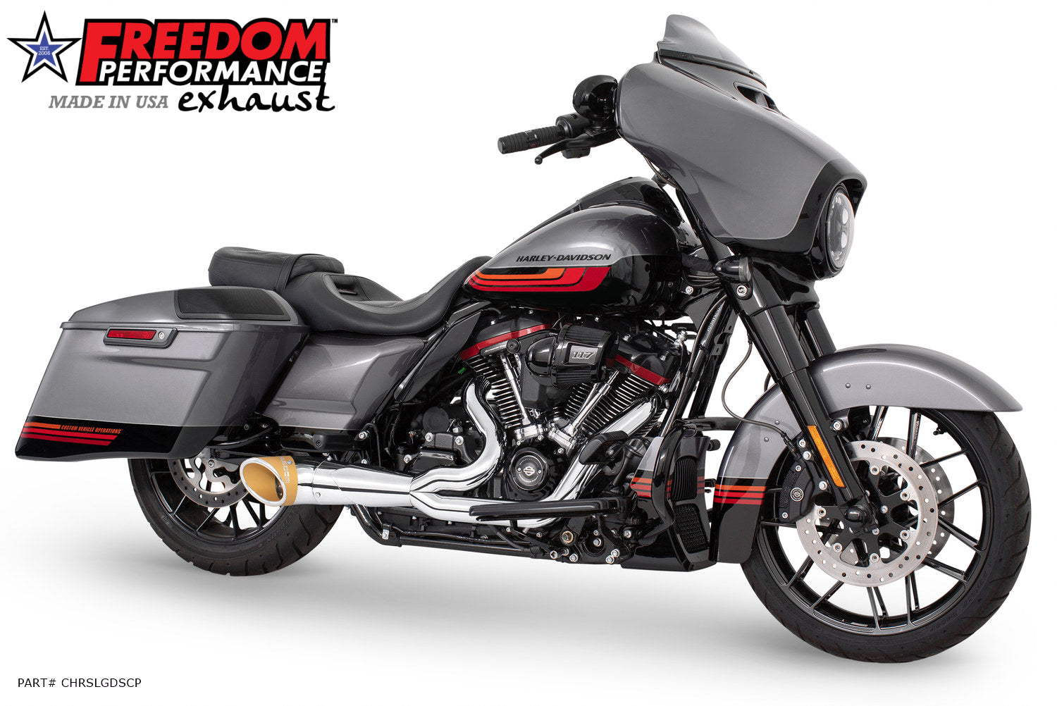 HARLEY TOURING 2-INTO-1 TURNOUT/SIDEDUMP FULL SYSTEM BUNDLE 1995-PRESE