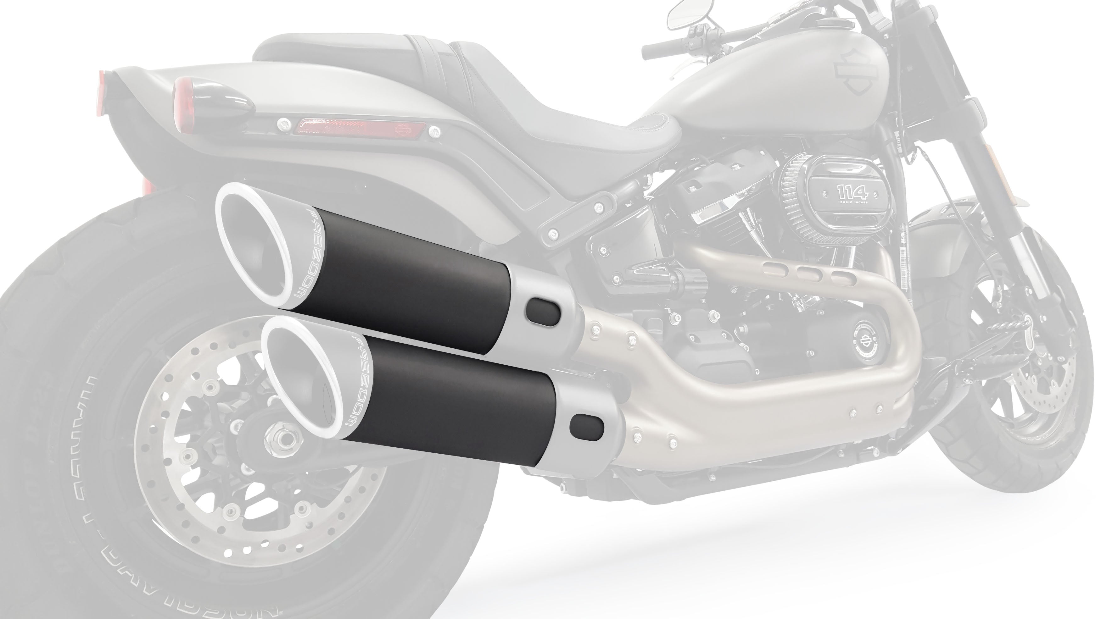 HARLEY FATBOB 4.5" RAPTOR SLIP ON BODY ONLY