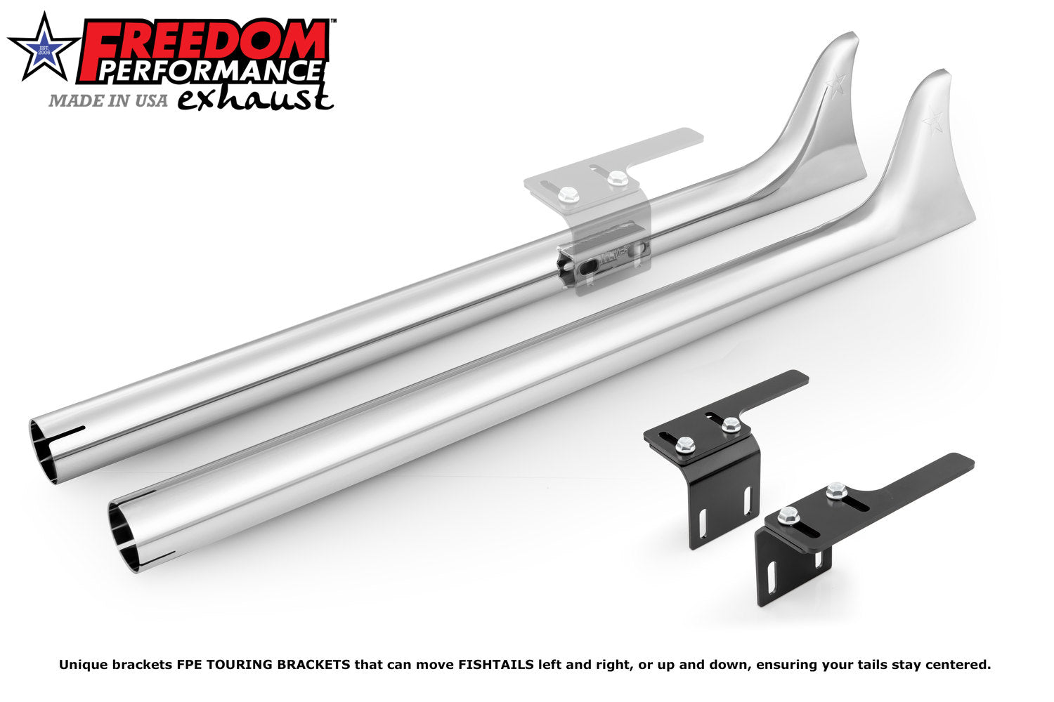 HARLEY TOURING FISHTAILS 1.875" SLIP-ONS Check Description for Fitments bundle