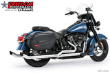 HARLEY SOFTAIL 2.5" UPSWEPT TRUE-DUAL COMPLETE SYSTEM M8 ONLY *NOT FOR WIDE TIRE BIKES