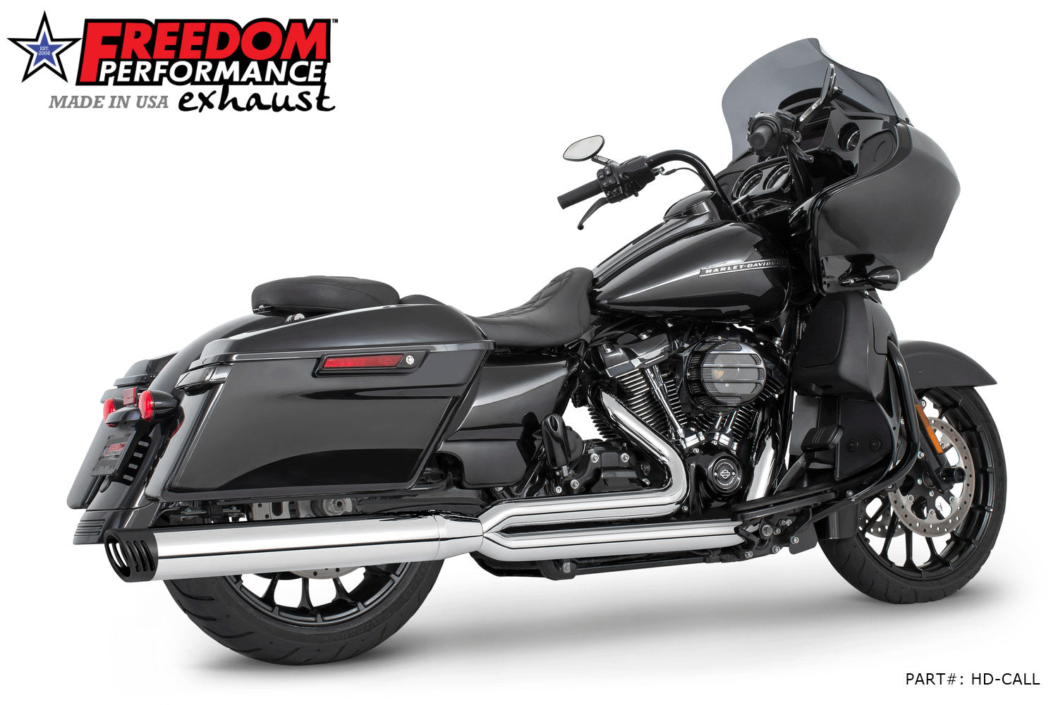 HARLEY TOURING 4" UNION 2-INTO-1 2017-PRESENT