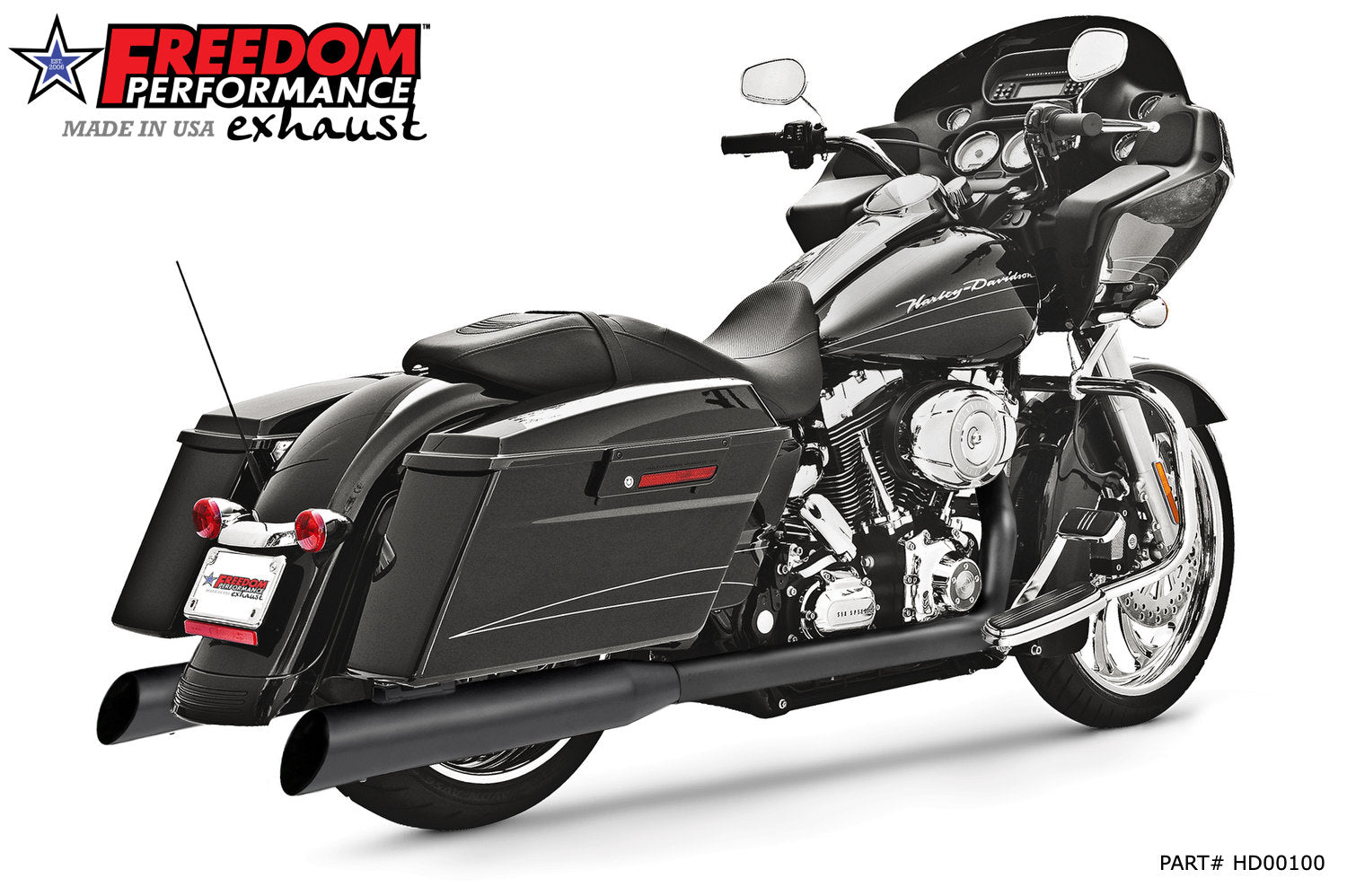 HARLEY TOURING 4" INVERSE AND CLASSIC SLIP-ONS