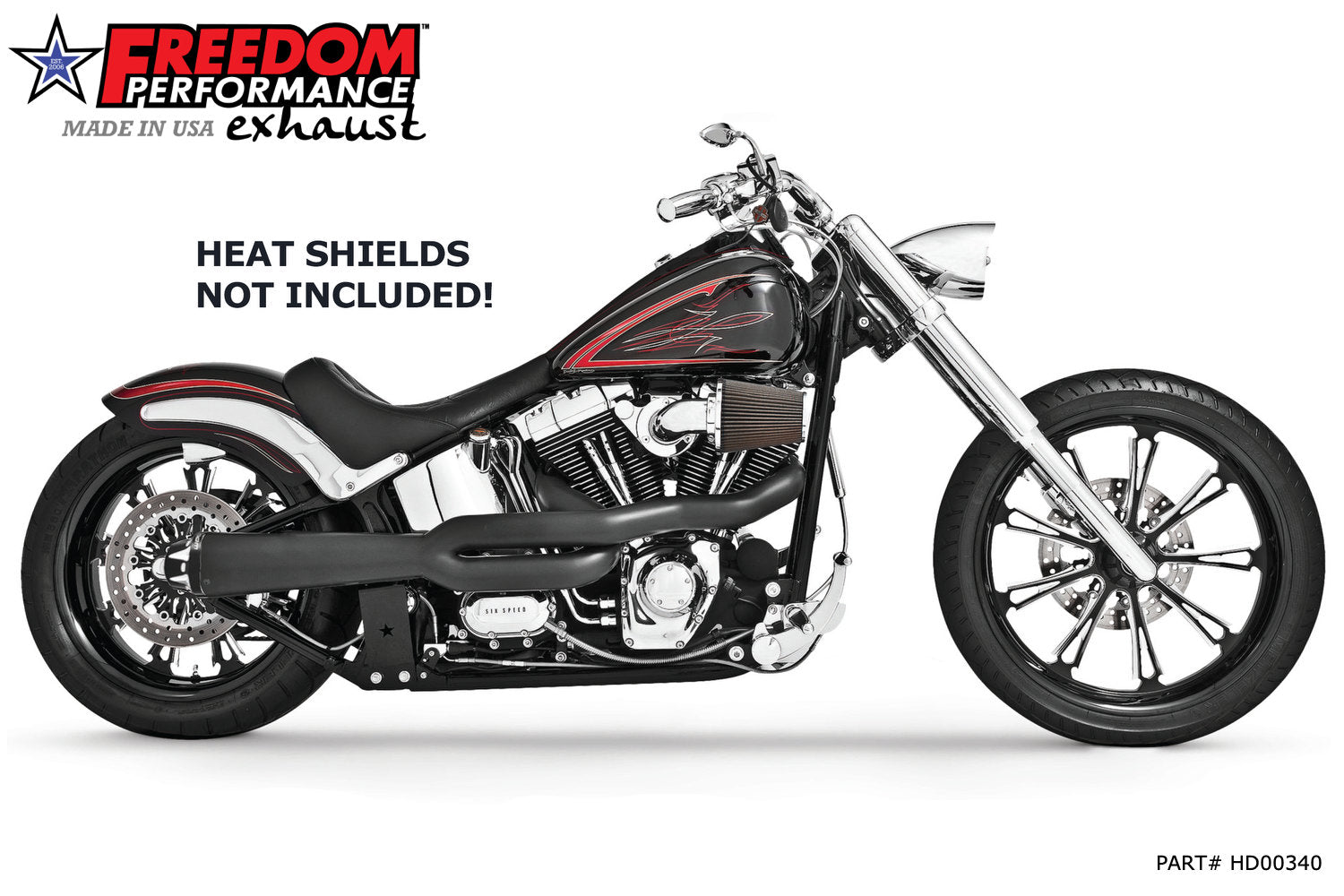 HARLEY SOFTAIL 2-INTO-1 "HIGH" AMERICAN OUTLAW