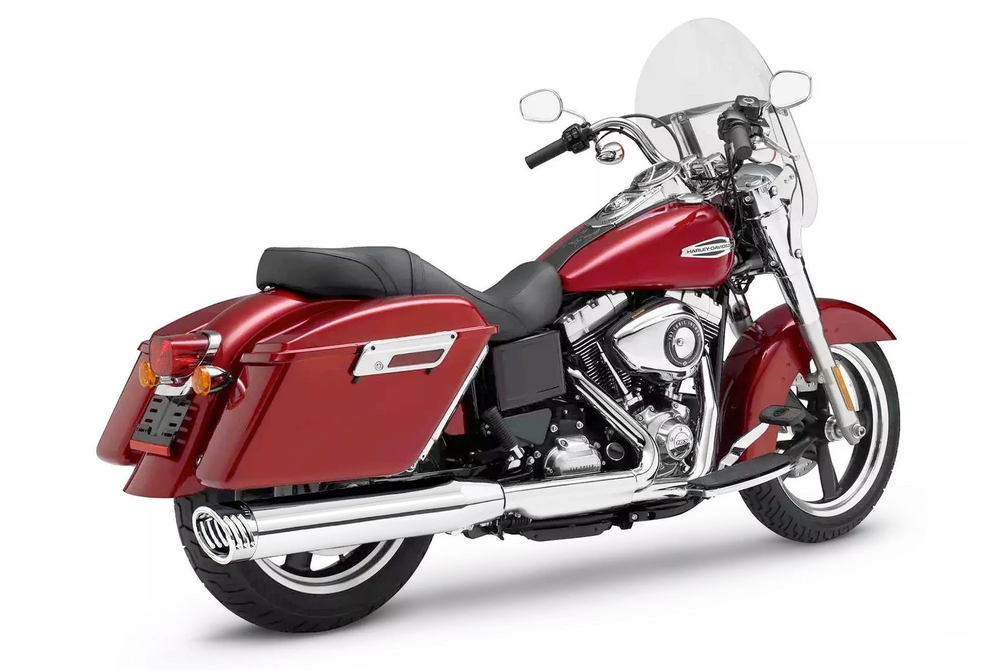 HARLEY SWITCHBACK / LOWRIDER SINGLE 4" SLIPONS (SPECIAL ORDER)