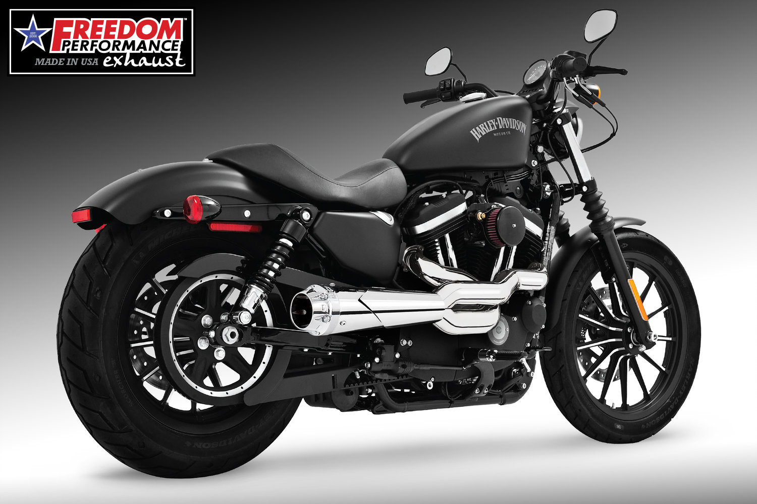 HARLEY SPORTSTER 2-INTO-1 "HIGH" AMERICAN OUTLAW 1986-2022