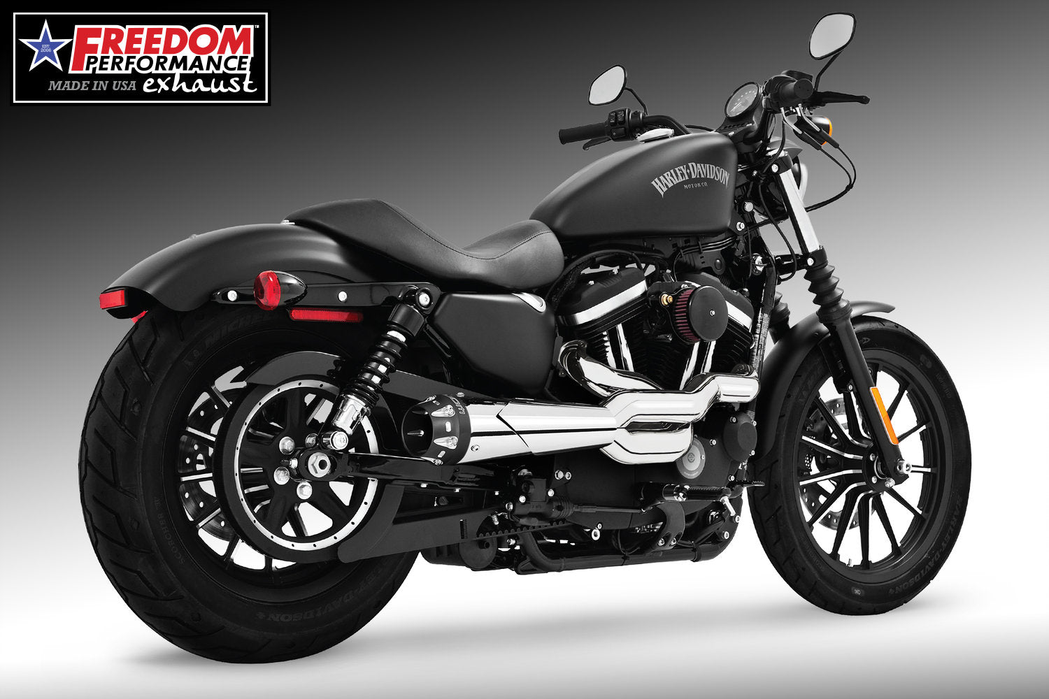 HARLEY SPORTSTER 2-INTO-1 "HIGH" AMERICAN OUTLAW 1986-2022