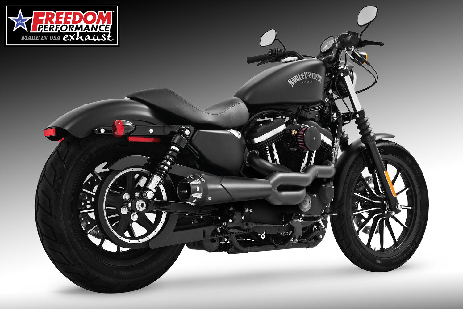 HARLEY SPORTSTER 2-INTO-1 "HIGH" AMERICAN OUTLAW 1986-2022