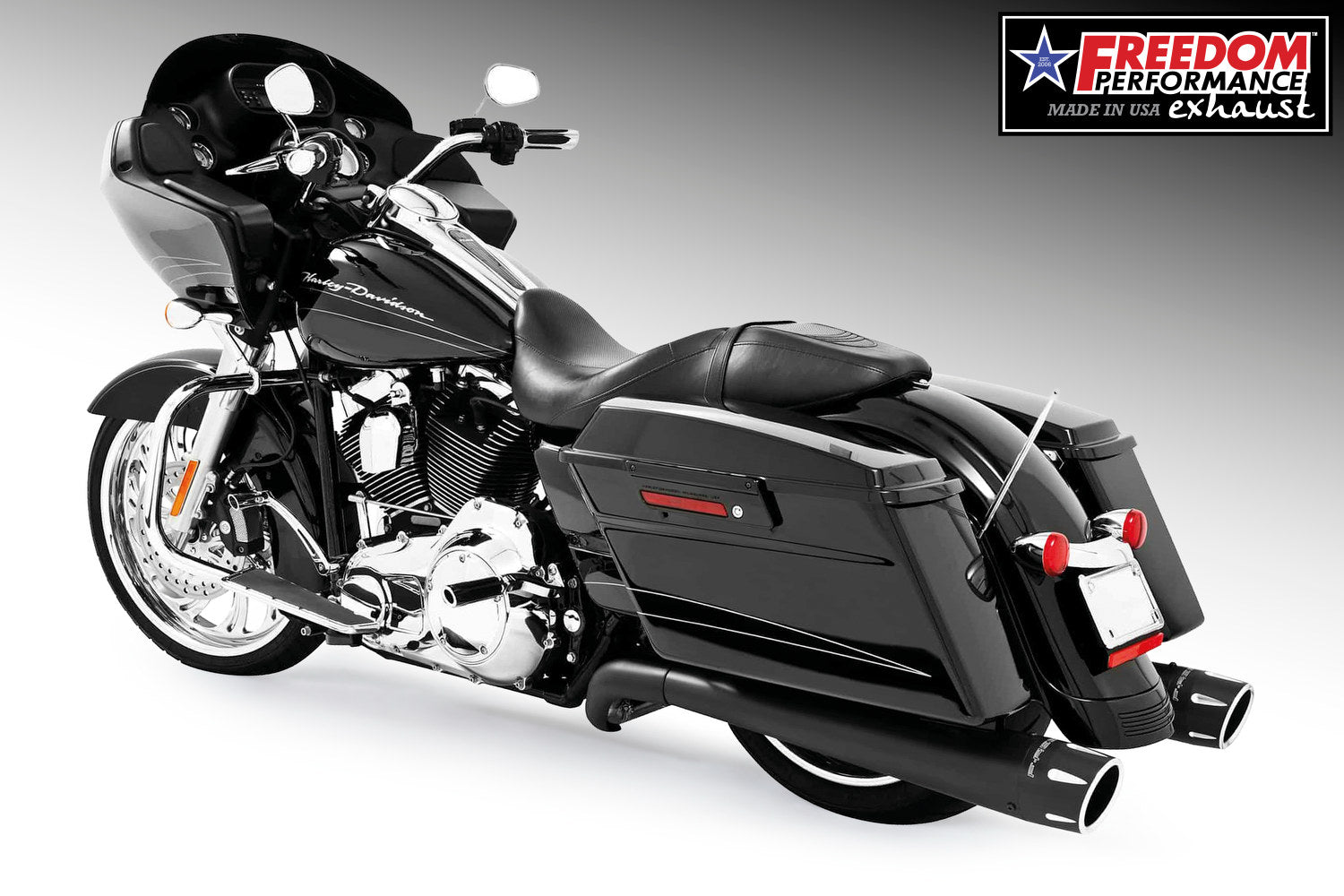 HARLEY TOURING 4.5" 5-STEPPED MEGAPHONE TRUE DUAL SYSTEM