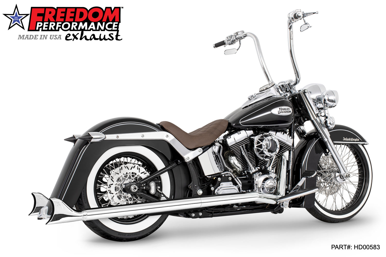 HARLEY SOFTAIL 2.5" CLASSIC SLIP-ONS 1997-2017 *FITS FREEDOM HEADERS ONLY*