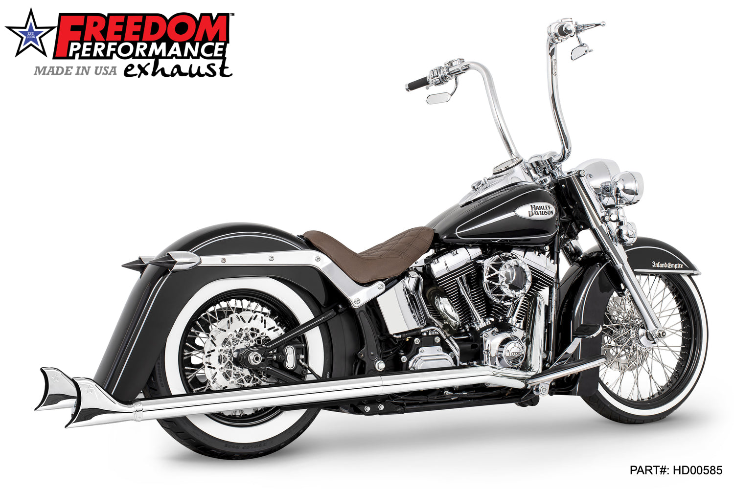 HARLEY SOFTAIL 2.5" CLASSIC SLIP-ONS 1997-2017 *FITS FREEDOM HEADERS ONLY*