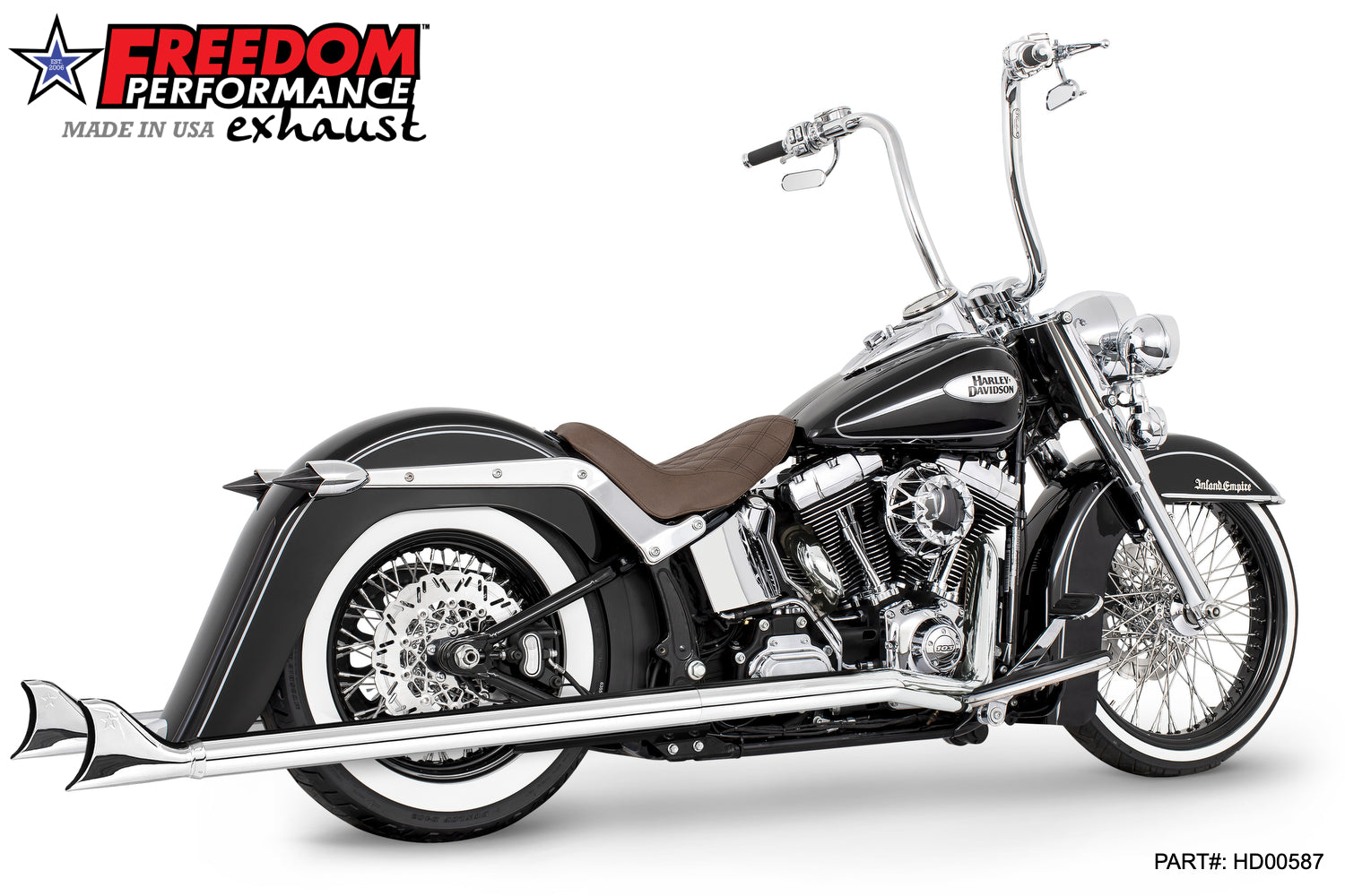 HARLEY SOFTAIL 2.5" CLASSIC SLIP-ONS 1997-2017 *FITS FREEDOM HEADERS ONLY*