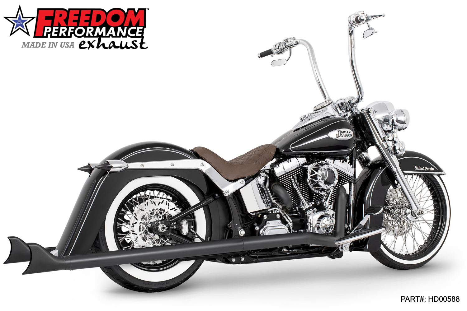 HARLEY SOFTAIL 2.5" CLASSIC SLIP-ONS 1997-2017 *FITS FREEDOM HEADERS ONLY*