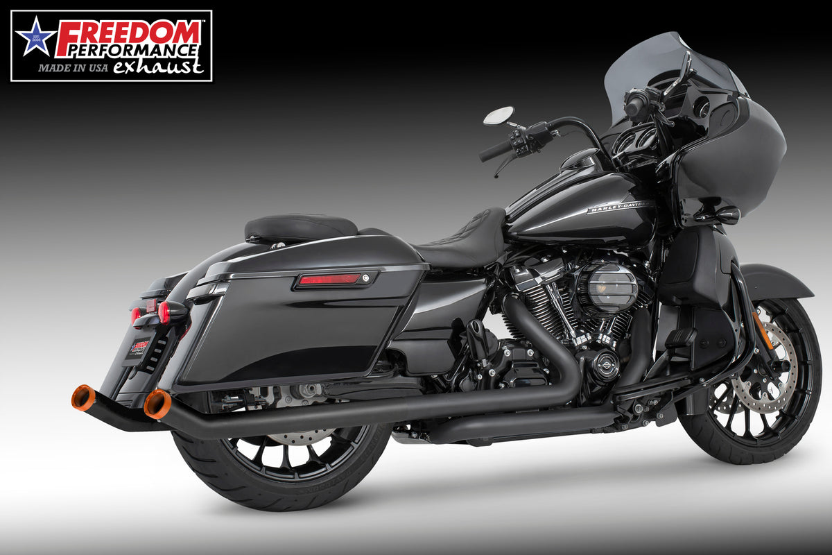 HARLEY TOURING 2.5" M8 TRUE-DUAL UPSWEPT FULL SYSTEM 2017-PRESENT BUNDLE