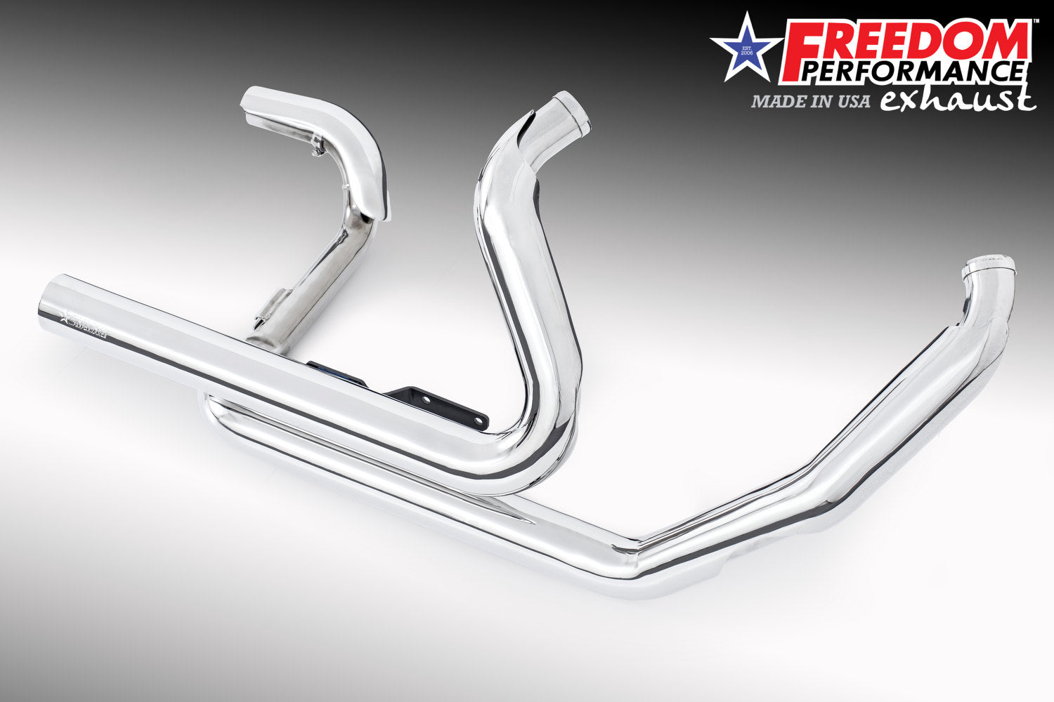 HARLEY FREE WHEELER RIGHT SIDE TUCK & UNDER & CLASSIC TRUE-DUAL HEADERS BUNDLE