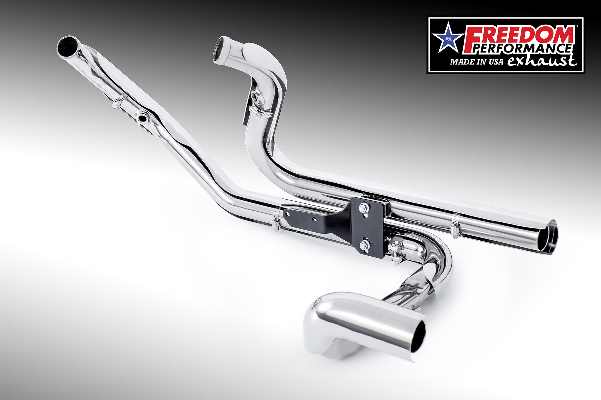 HARLEY TOURING RIGHT SIDE TUCK & UNDER TRUE-DUAL HEADERS Fits '95-Present