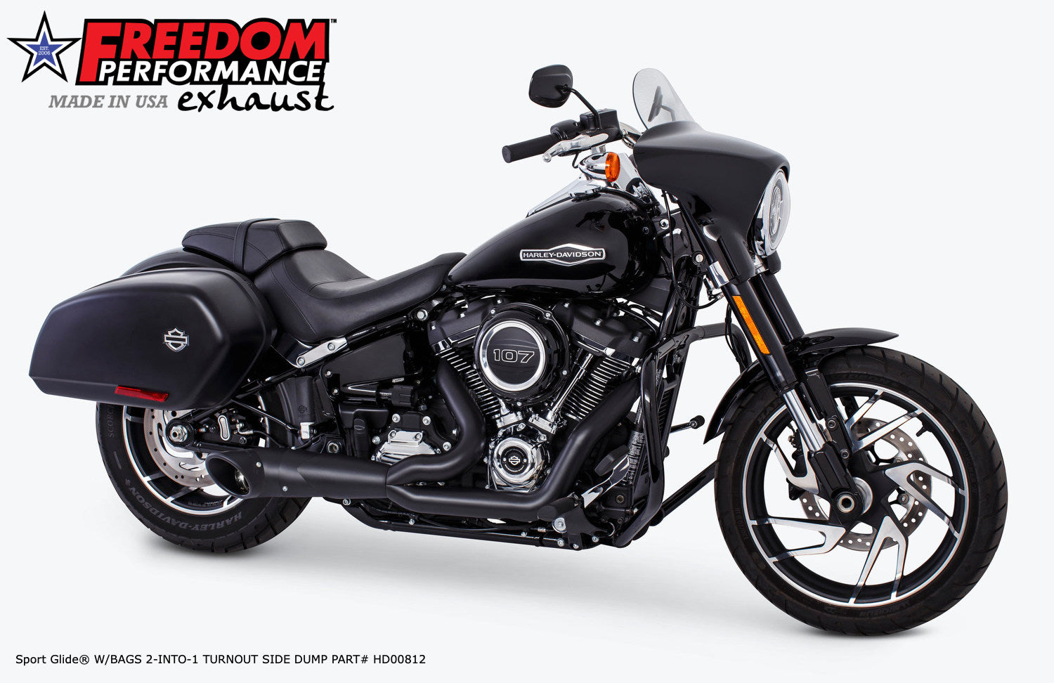 HARLEY M8 SOFTAIL 2-INTO-1 TURNOUT/SIDEDUMP 2018 - PRESENT BUNDLE