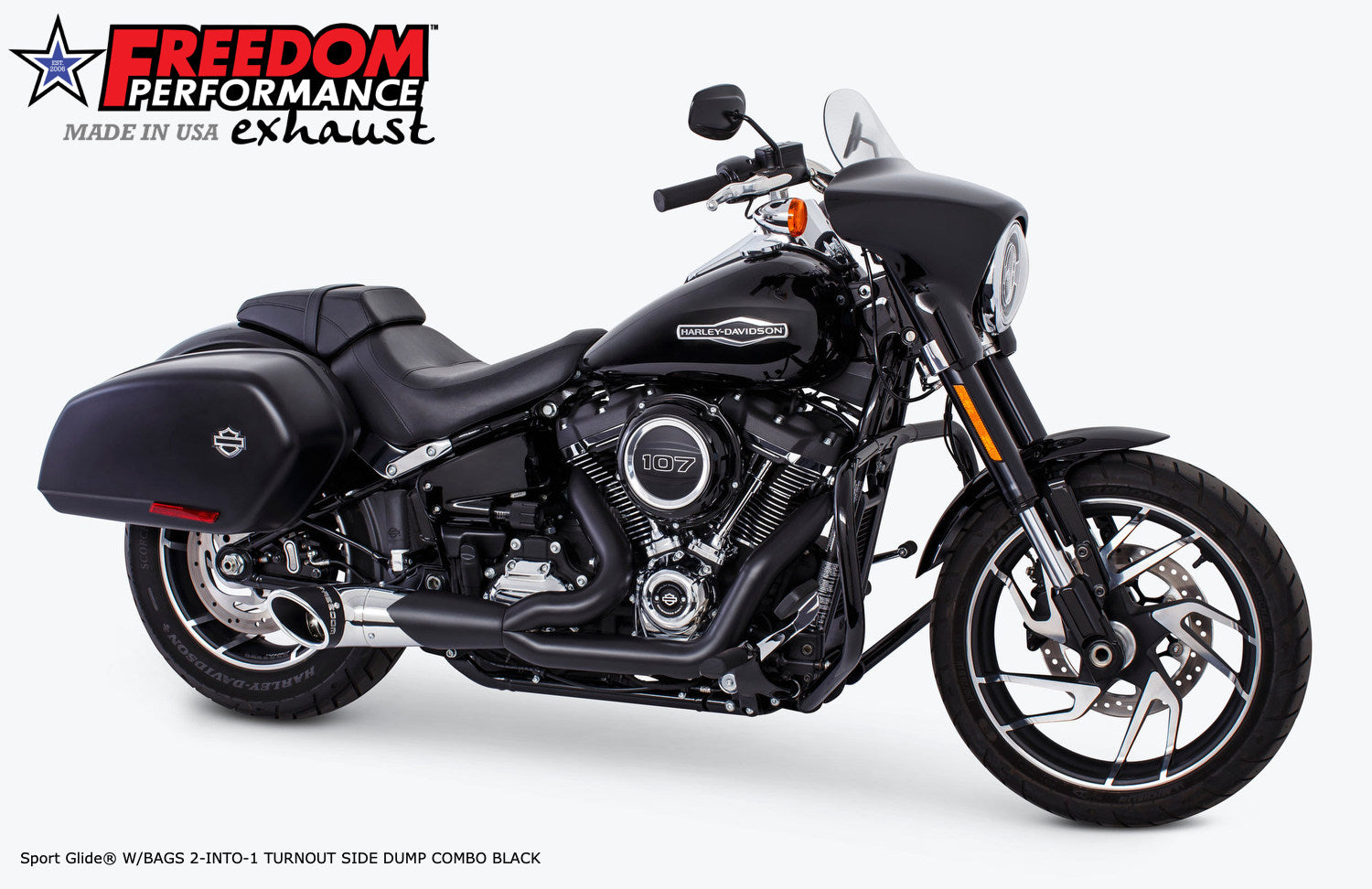 HARLEY M8 SOFTAIL 2-INTO-1 TURNOUT/SIDEDUMP 2018 - PRESENT BUNDLE
