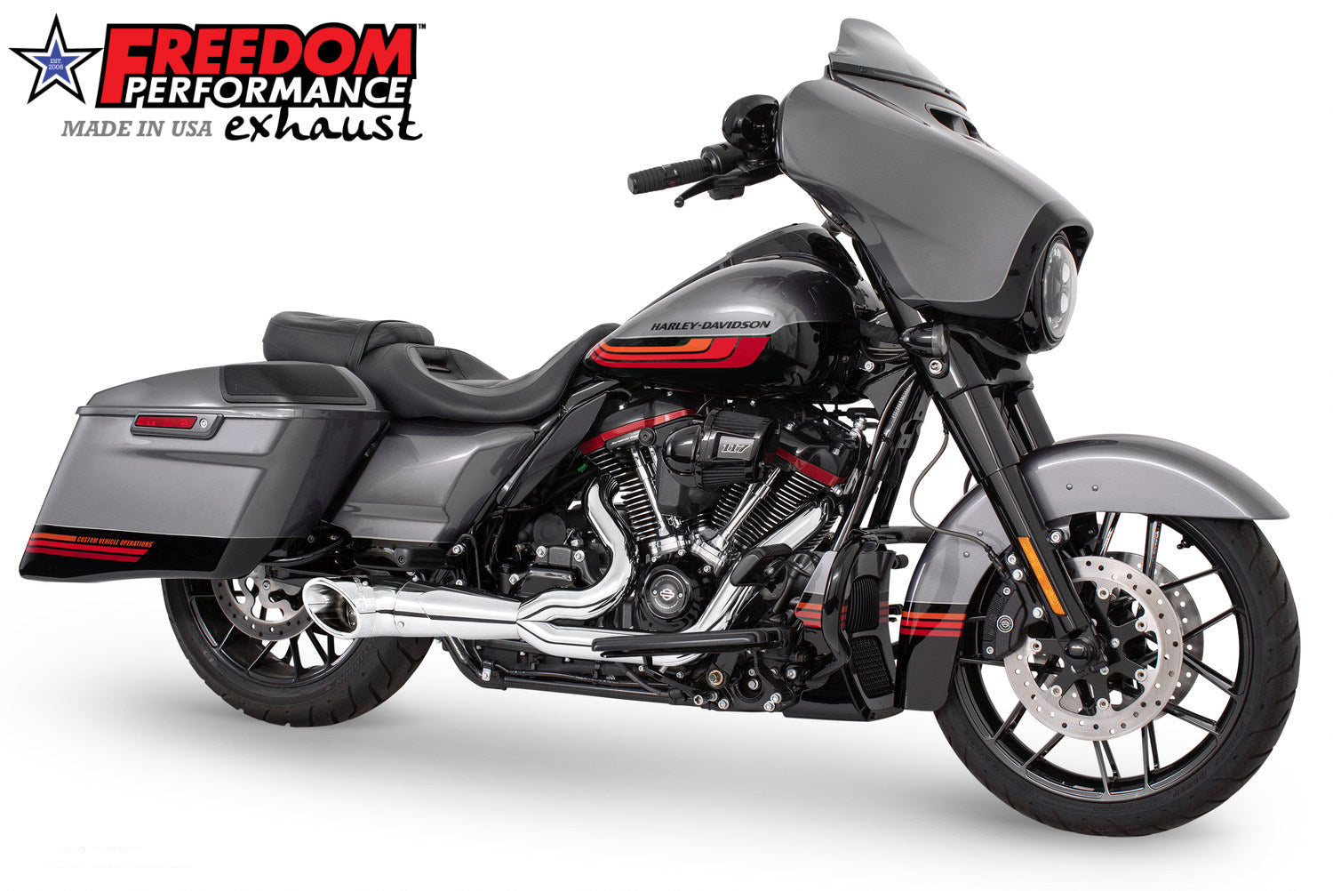 HARLEY TOURING 2-INTO-1 TURNOUT/SIDEDUMP FULL SYSTEM BUNDLE