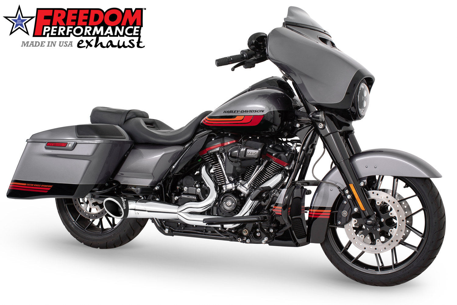 HARLEY TOURING 2-INTO-1 TURNOUT/SIDEDUMP FULL SYSTEM BUNDLE