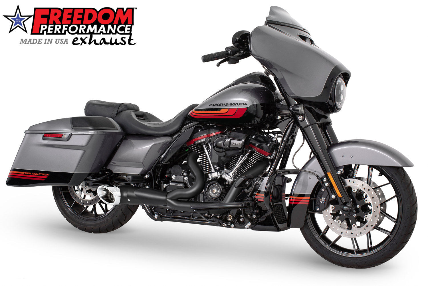 HARLEY TOURING 2-INTO-1 TURNOUT/SIDEDUMP FULL SYSTEM BUNDLE
